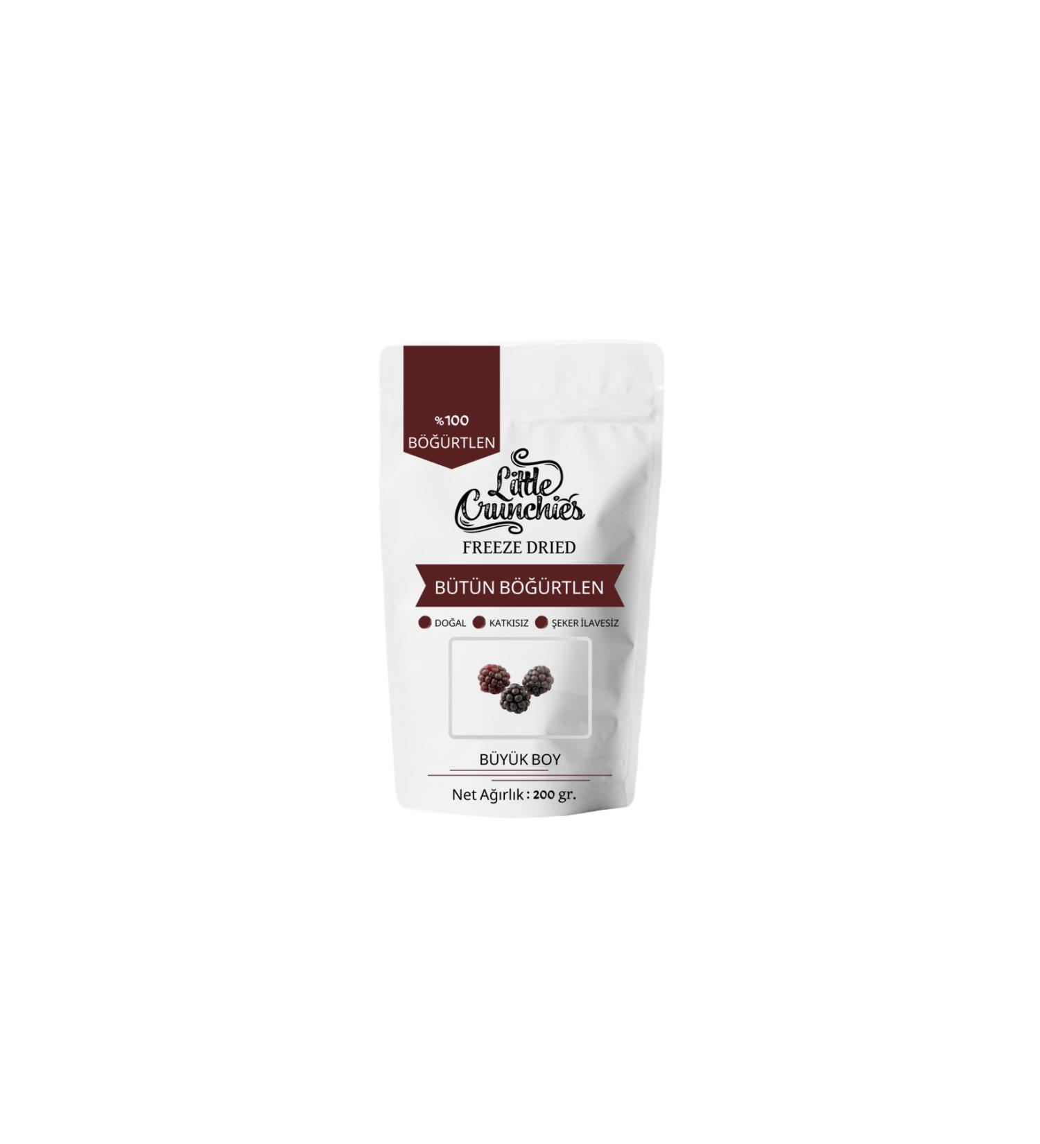 Little Crunchies Freeze Dried Whole Blackberries - 200 Gr. - Large - Freeze Dried