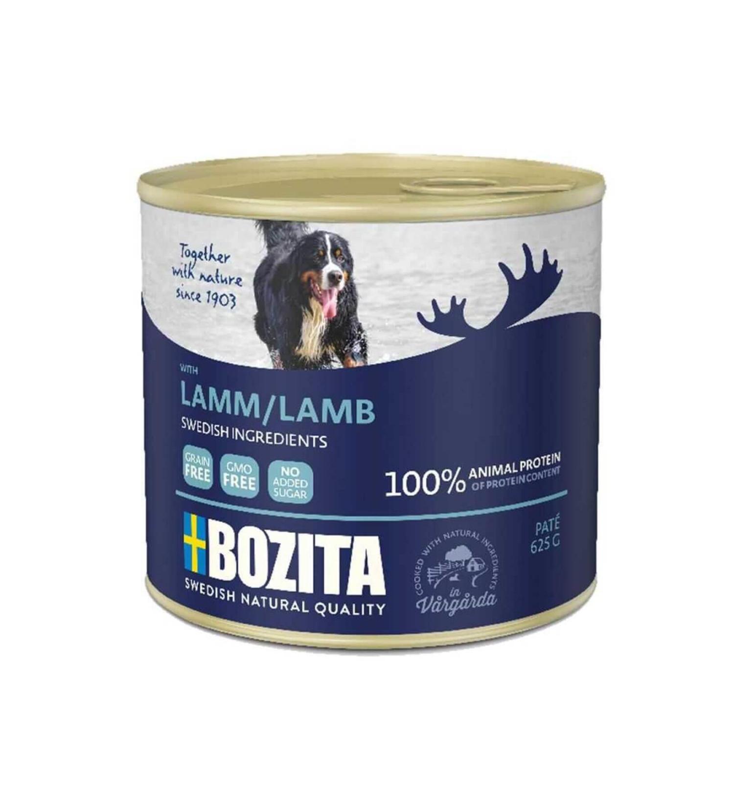 Bozita Grain-Free Lamb Meat Paste Adult Dog Canned Food 625gr