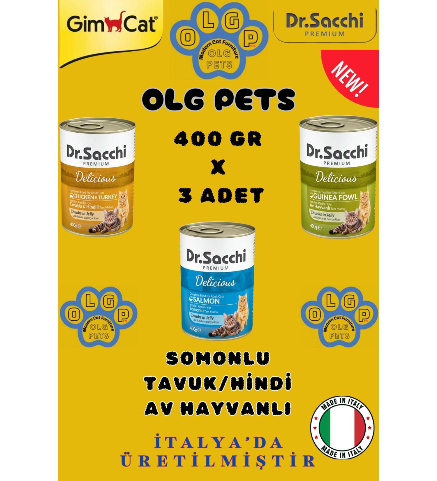 OLGPETS Dr. Sacchi Bundle Package Kitten Adult Cat Canned Food