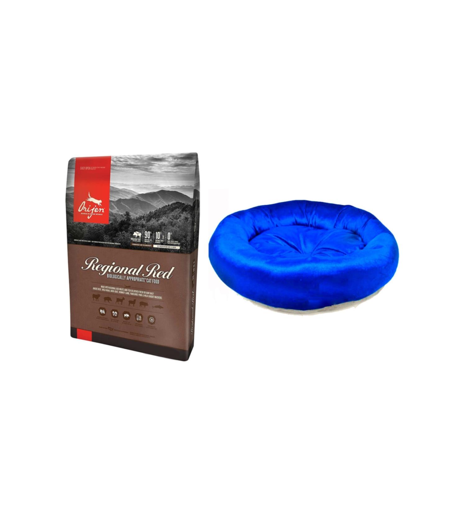 Orijen Regional Red Dog Food 2 kg + Dog Bagel Bed