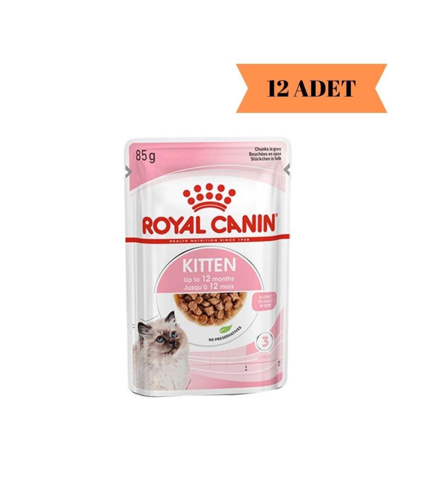 Royal Canin Kitten Gravy Kitten Wet Food 85 gr *12 - Buy Online on GoSupps.com