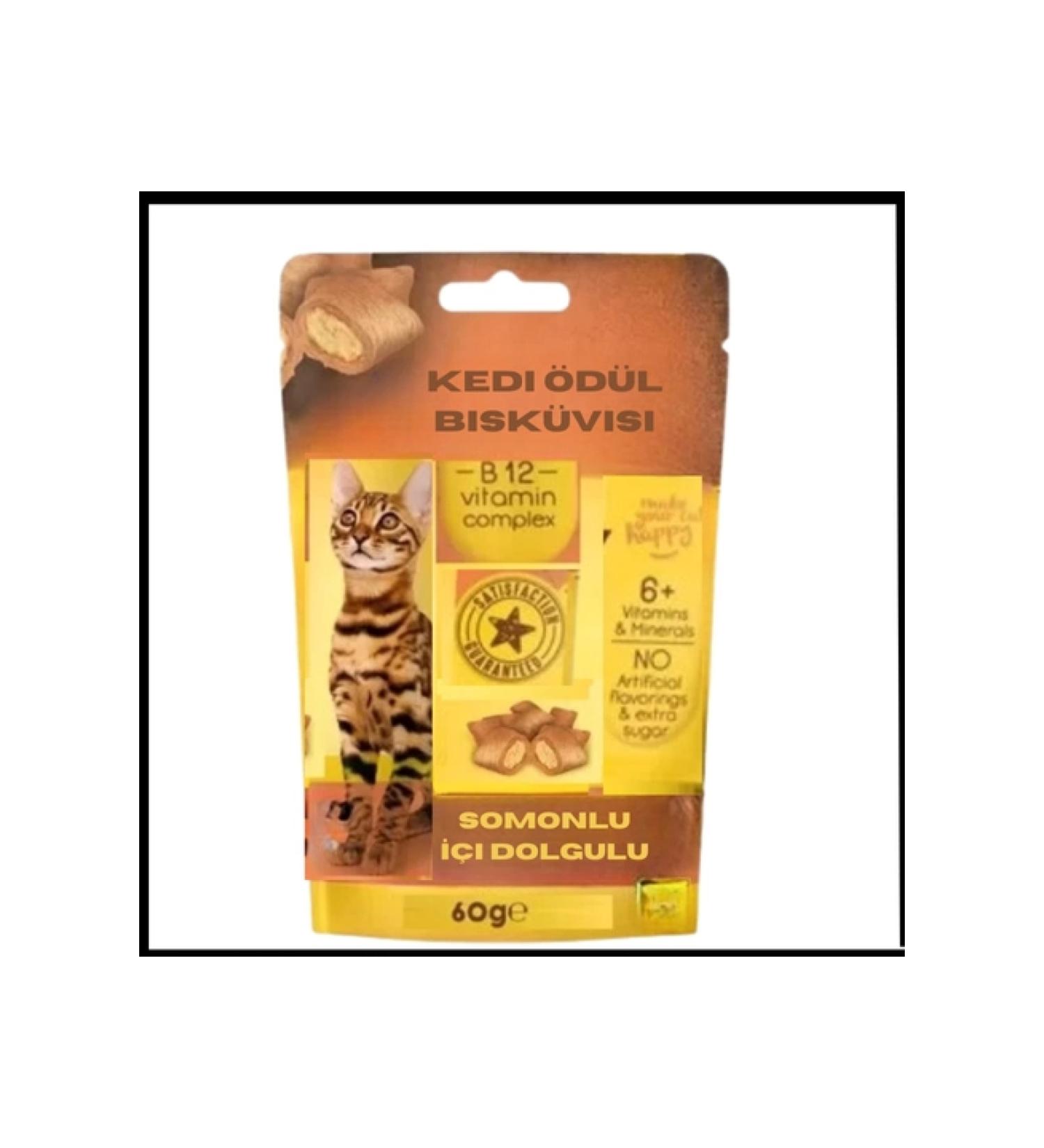 Uygunayakala Uyguna-Yakala 60 Gr Cat Reward Biscuit with Salmon Filling-AMA.051