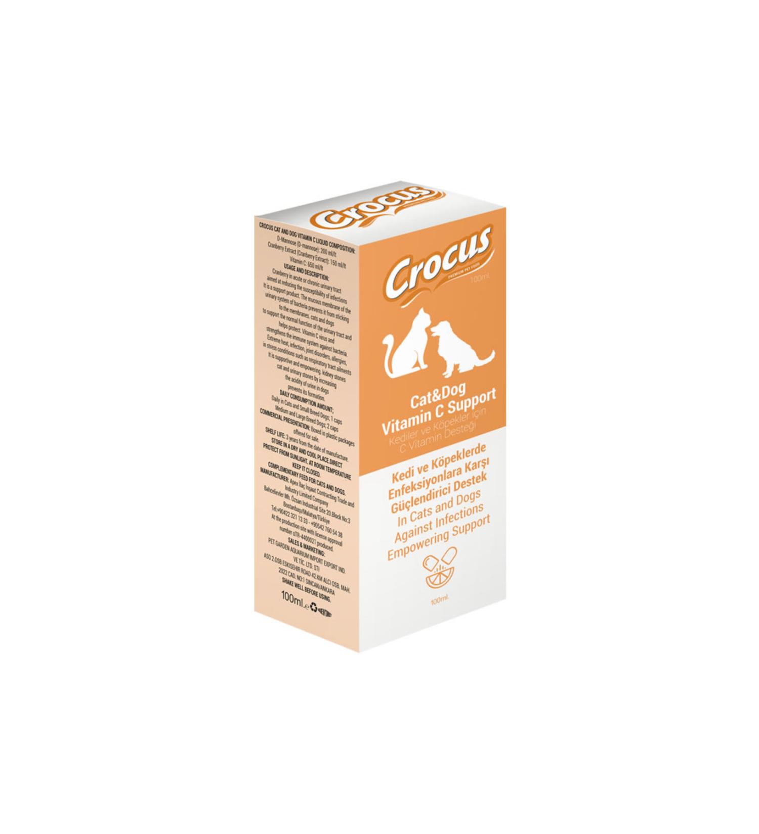 Crocus Cat & Dog Vitamin C Support 100ml