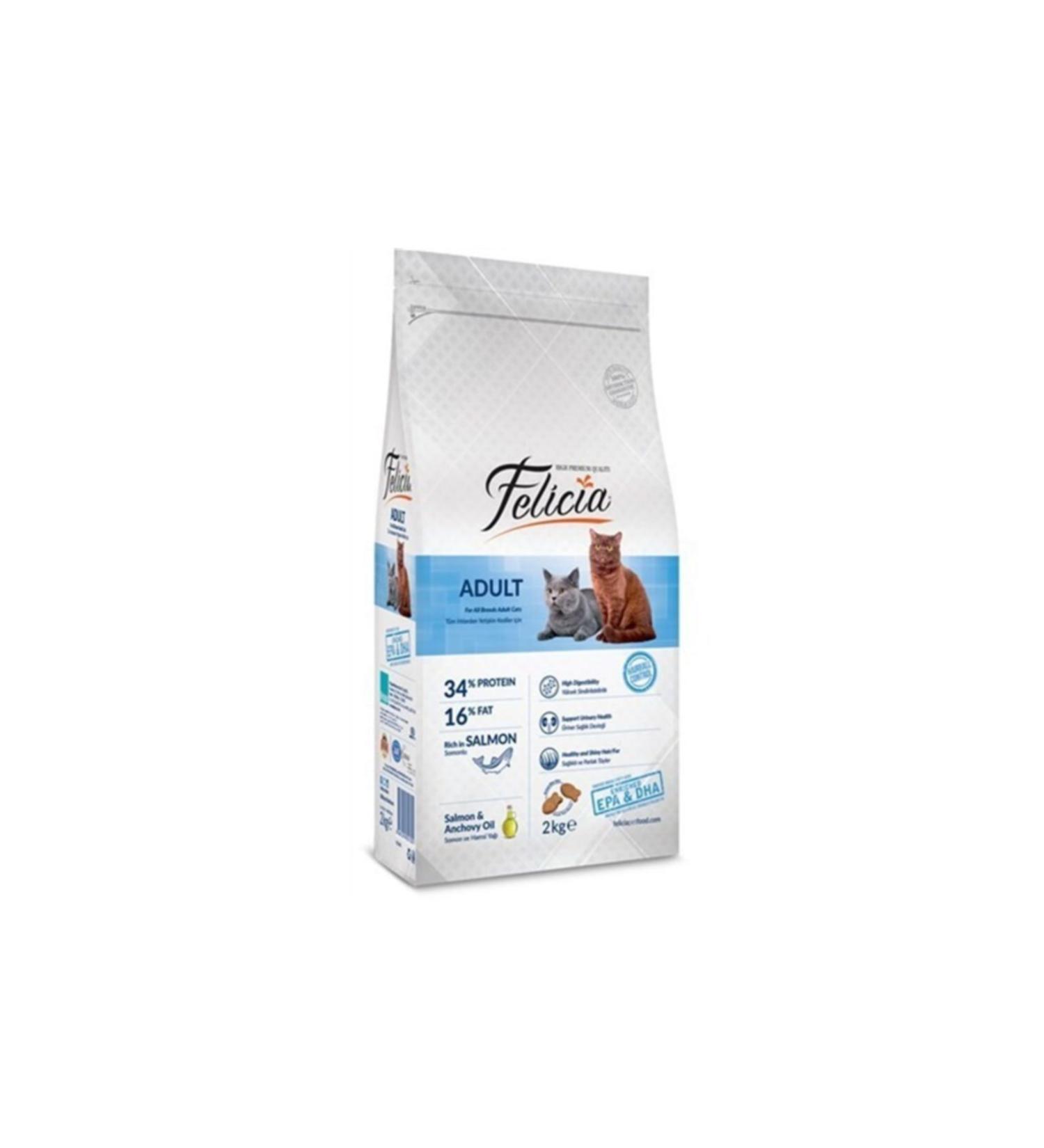 Felicia Adult Cat Food with Salmon - 2 Kg