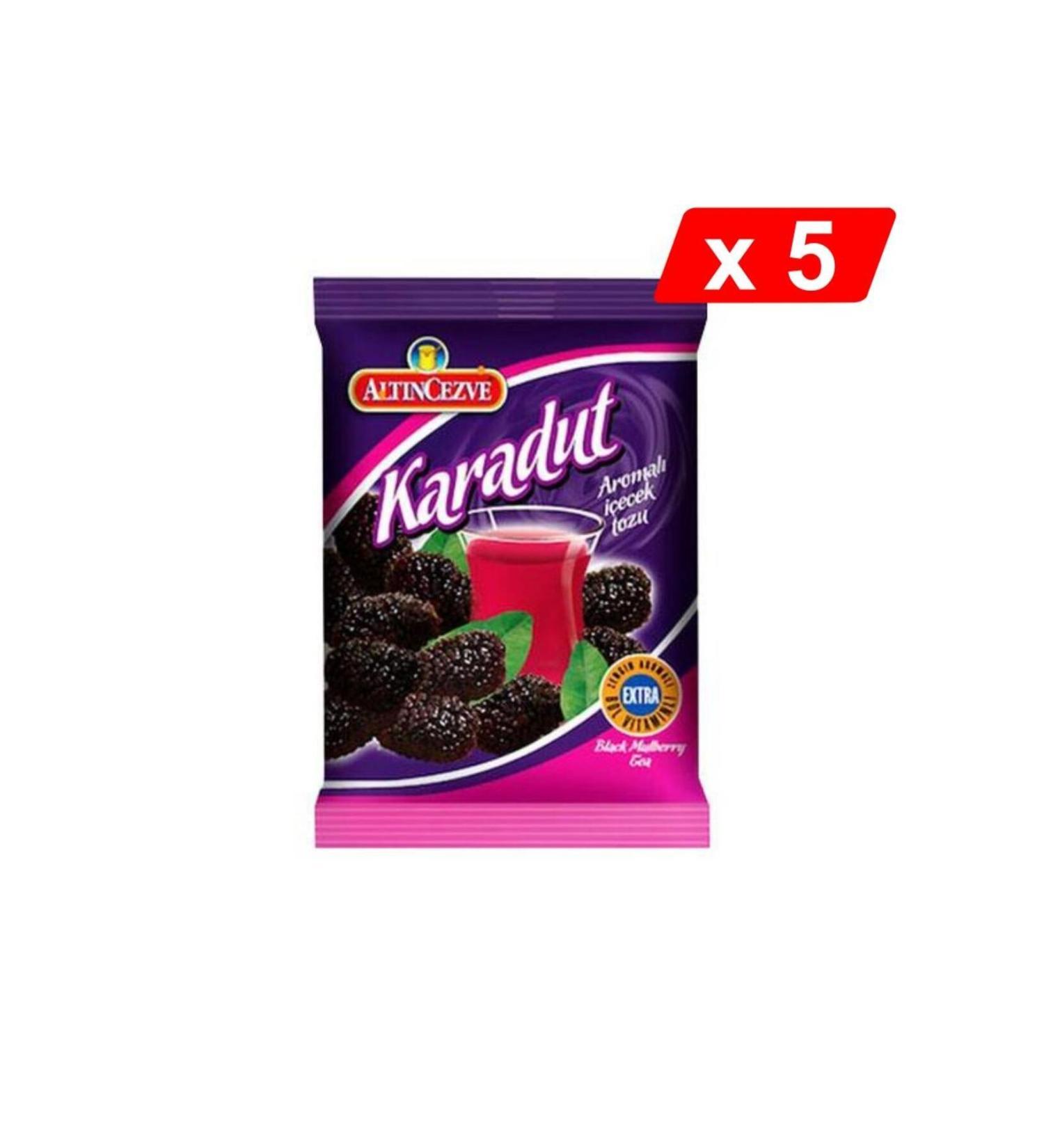 Alt ncezve Black Mulberry Flavored Drink Powder 250 Gr - 5-PACK