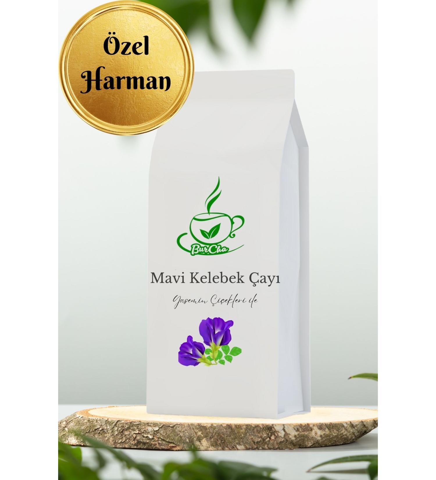 TOS The Organic Spices Blue Butterfly Pea Flower Ginger Tea 100 gr (1st Quality)
