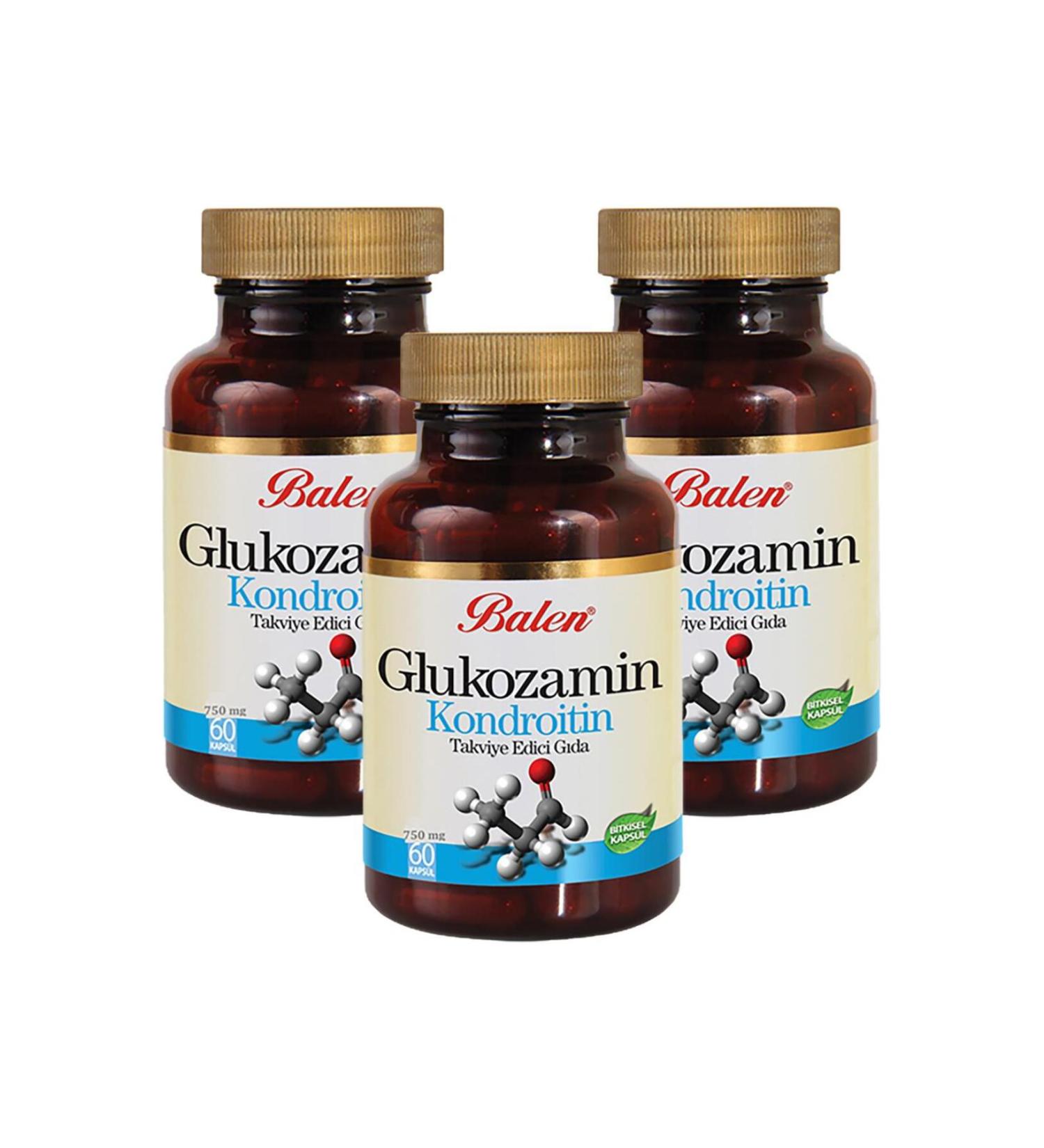 Balen Glucosamine Chondroitin 675 Mg 60 Capsules 3 Pieces