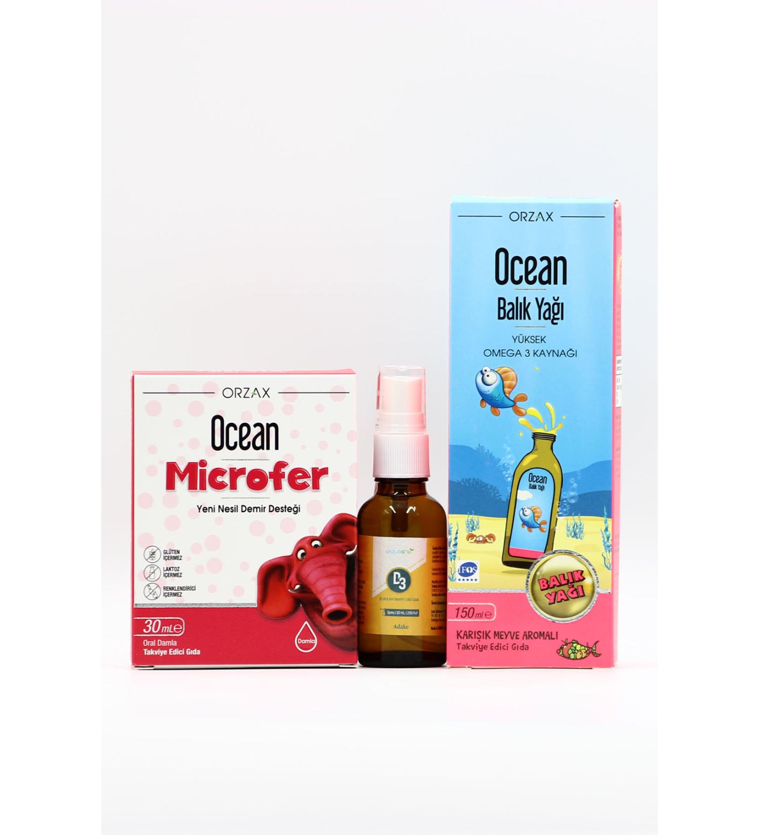 Iron and Omega 3 Support for Children with Ocean Microfer Estellife D3 Ocean Omega 3