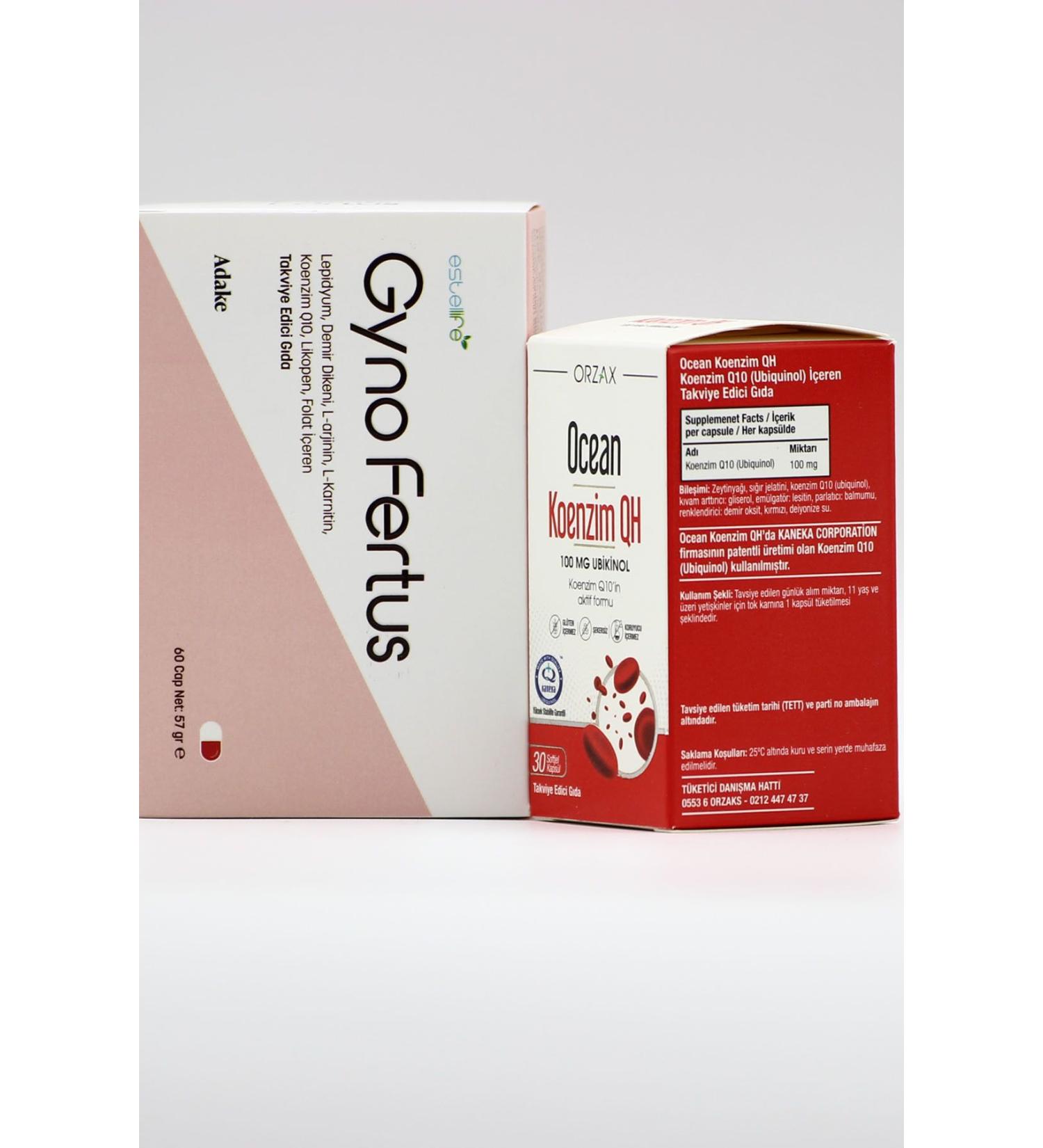 Ocean Gyno Fertus Multivitamin 60 Capsules and Ocean Coenzyme QH 30 Capsules