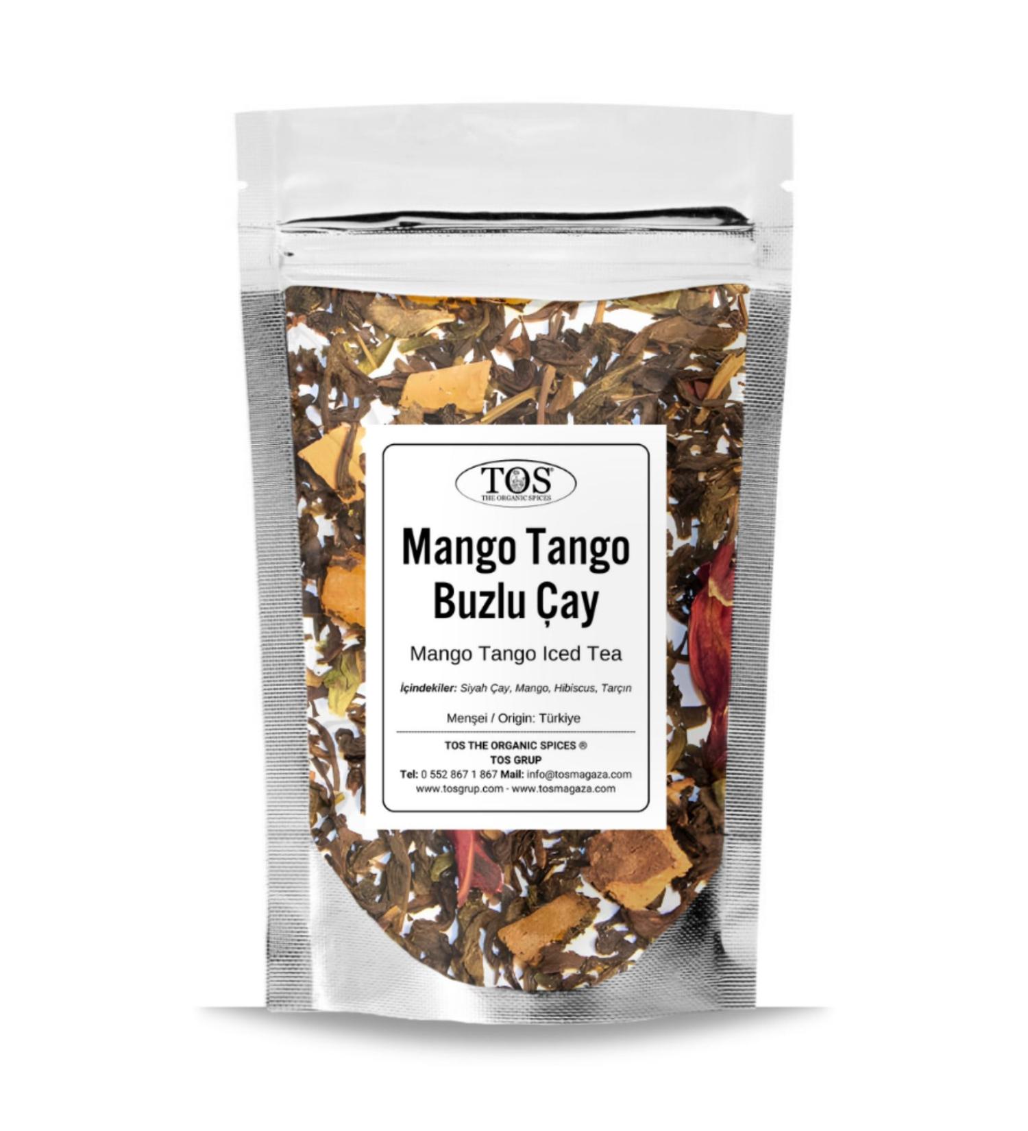 TOS The Organic Spices Mango Black Tea 100 gr (1st Quality) Mango Black Tea