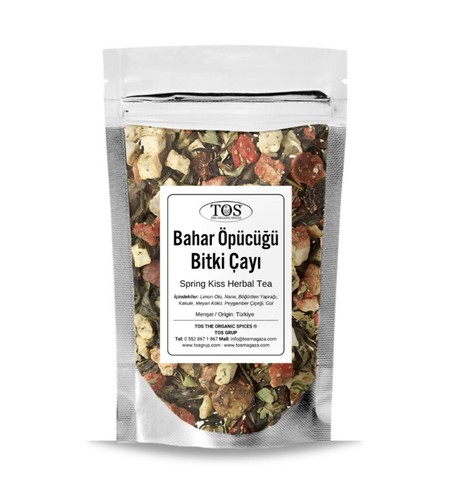 TOS The Organic Spices Spring Kiss Herbal Tea 100 gr (1st Quality) Spring Kiss Herbal Tea