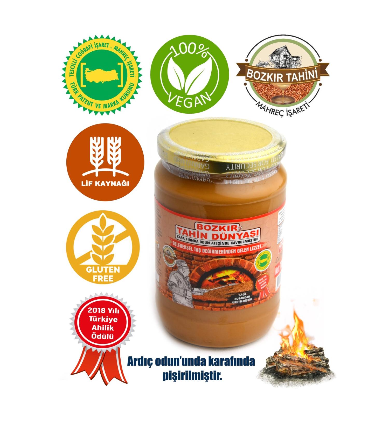 Kalayc o lu Bozk r Tahini World Bran-Free Bozk r Tahini 700 Gr. Glass