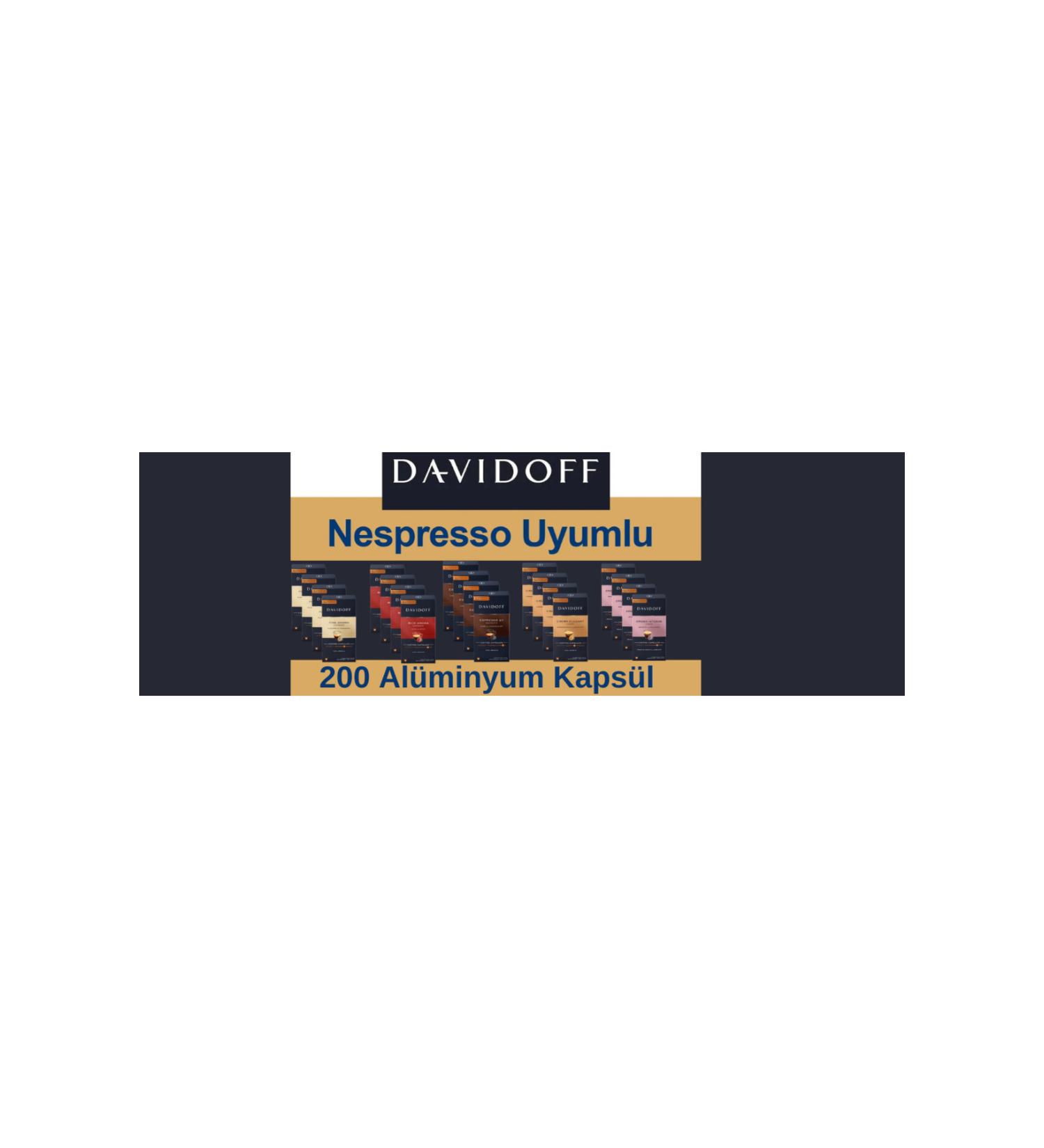 Davidoff DAV DOFF 20X10 Capsule Coffee (Nespresso Compatible) davidoff 5 varieties