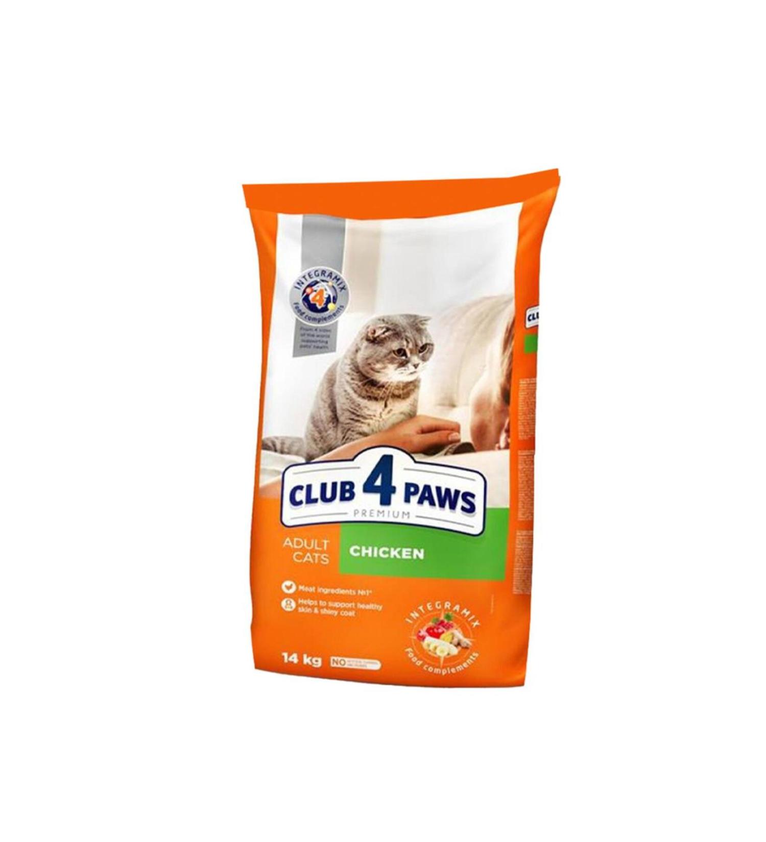 Club4Paws Premium Chicken Adult Cat Food 14 Kg - Buy Online on GoSupps.com