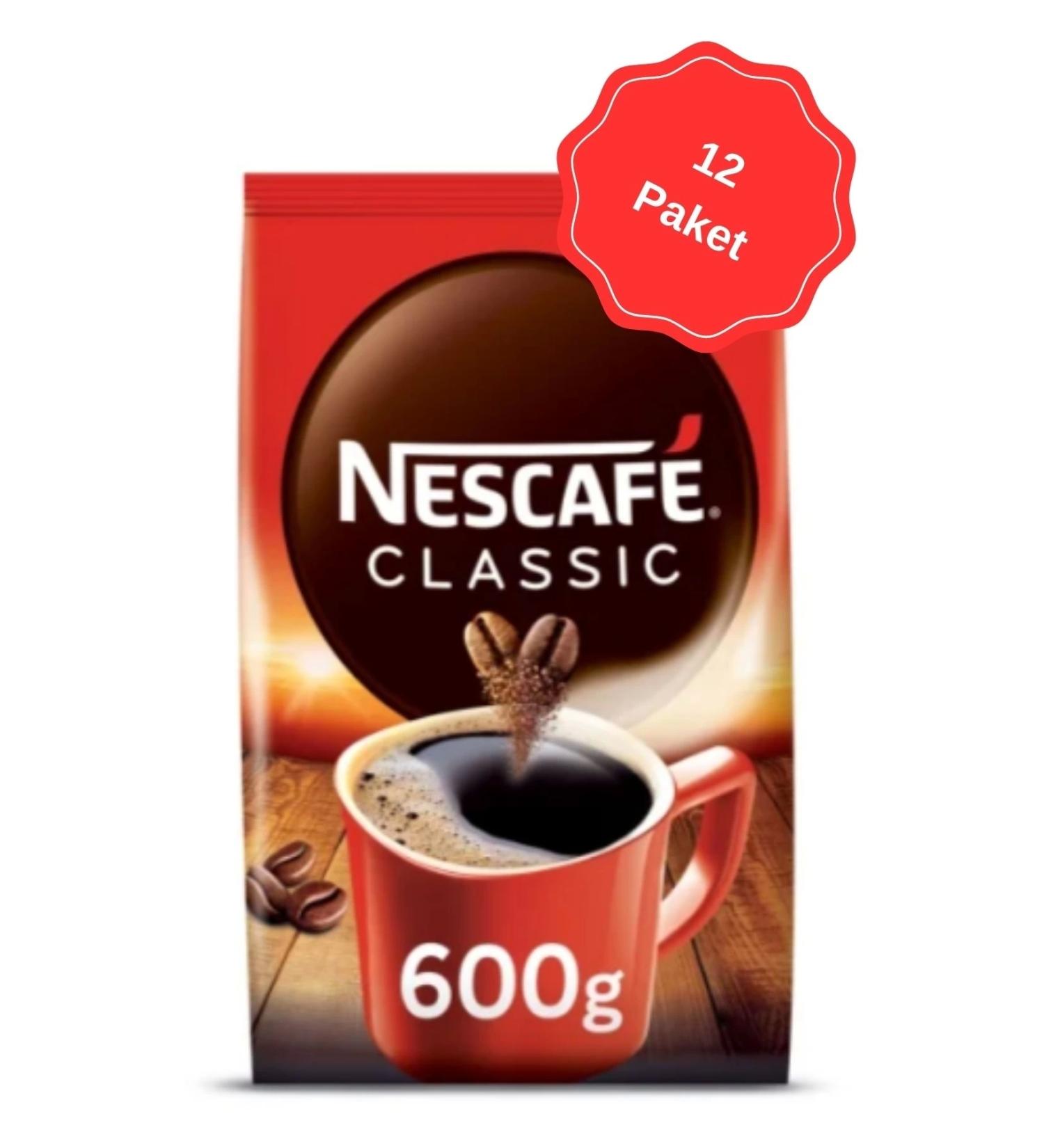 Nescafe Classic Coffee Eco Pack 600G x 12 Pack