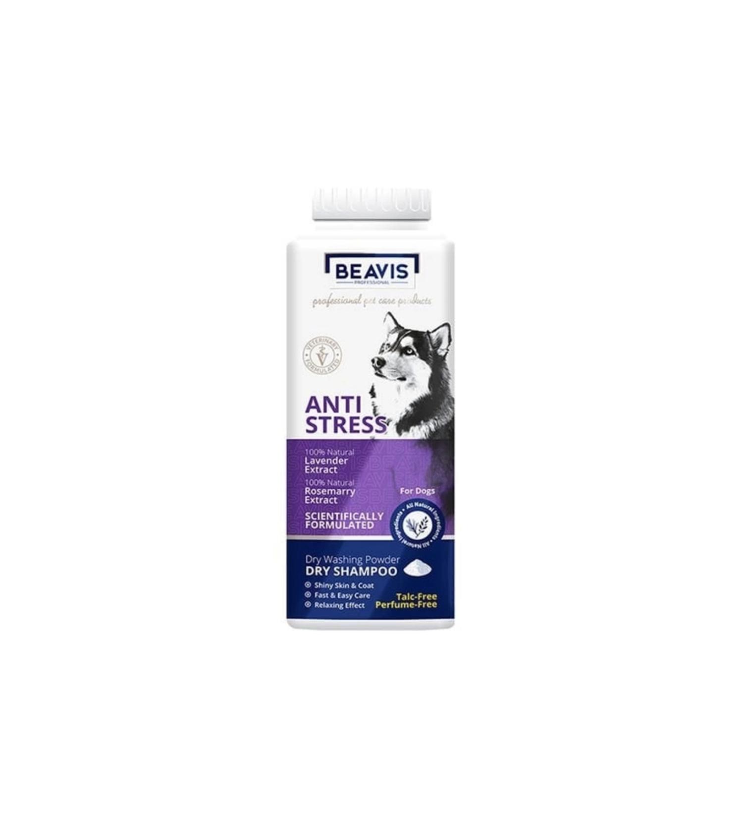 BEAVIS Anti-stress Lavender and Rosemary Essence Powder Dog Shampoo 150 gr