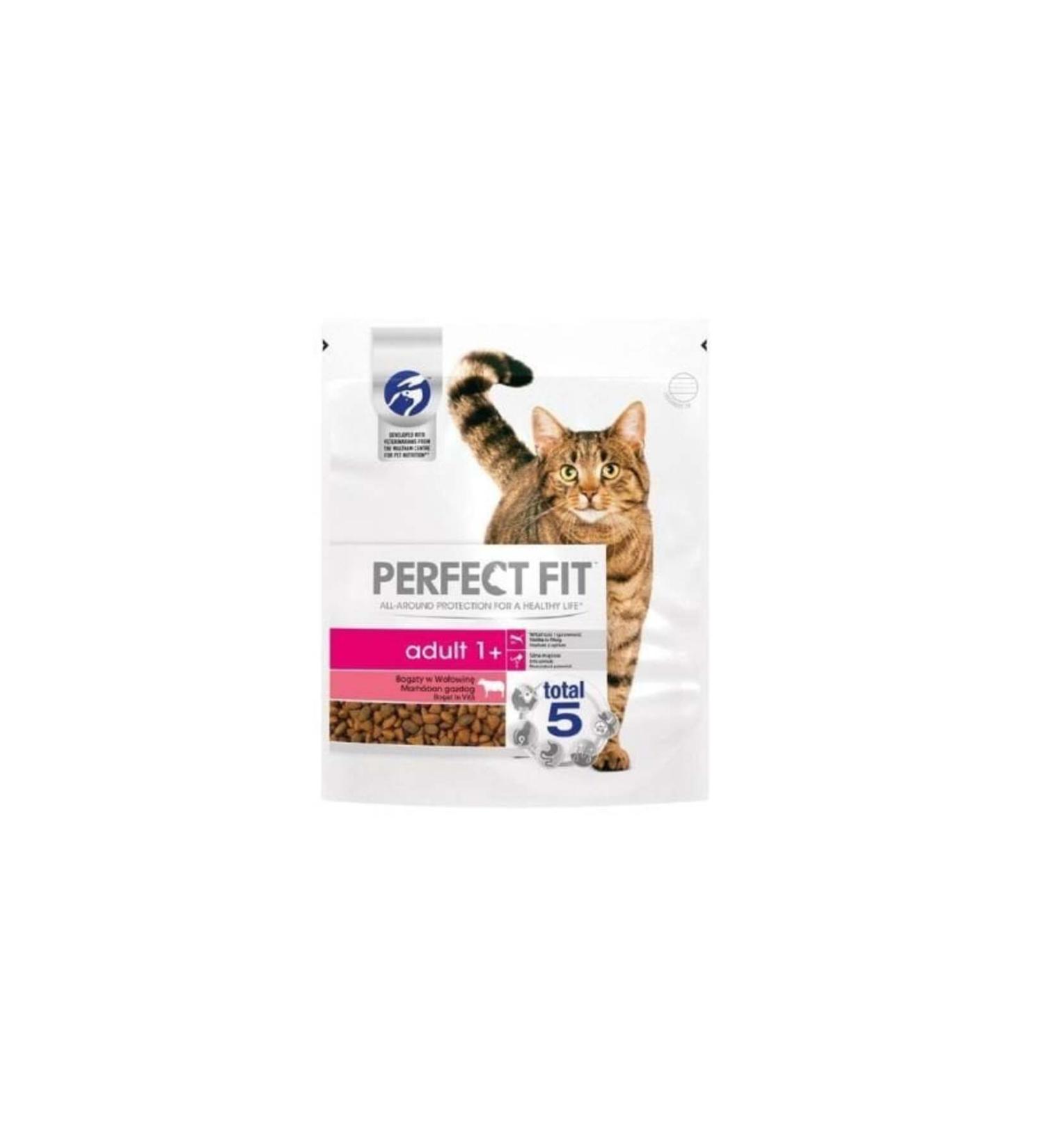 Perfect Fit Steak Steak Adult Cat Food 750 gr - Buy Online on GoSupps.com