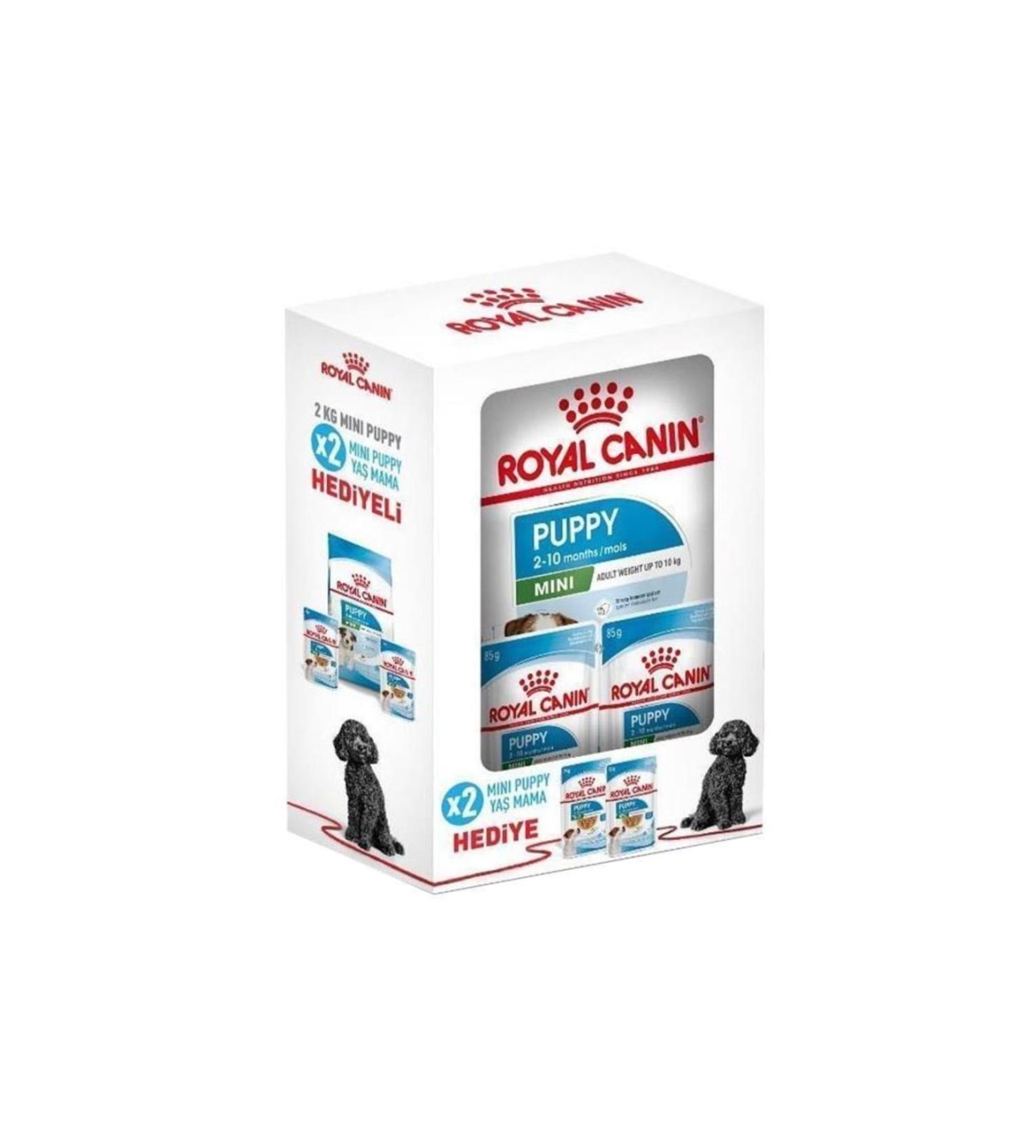 Royal Canin Mini Puppy Small Breed Puppy Food 2 Kg + 2 Pieces Gravy Wet Food