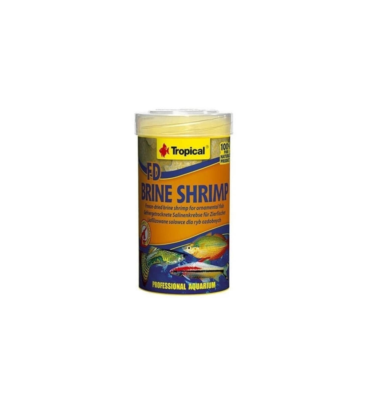 Fd Brine Shrimp Dried Cube Shrimp Ornamental Fish Food 100 ml 10 gr