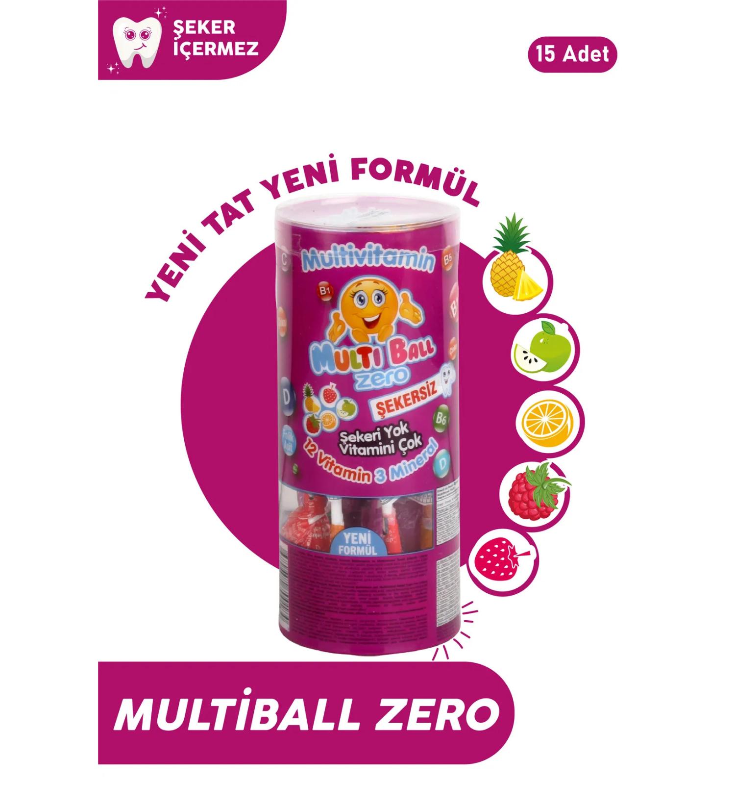 Multiball Multiball Zero Multivitamin Lollipop 15 packs - Buy Online on GoSupps.com