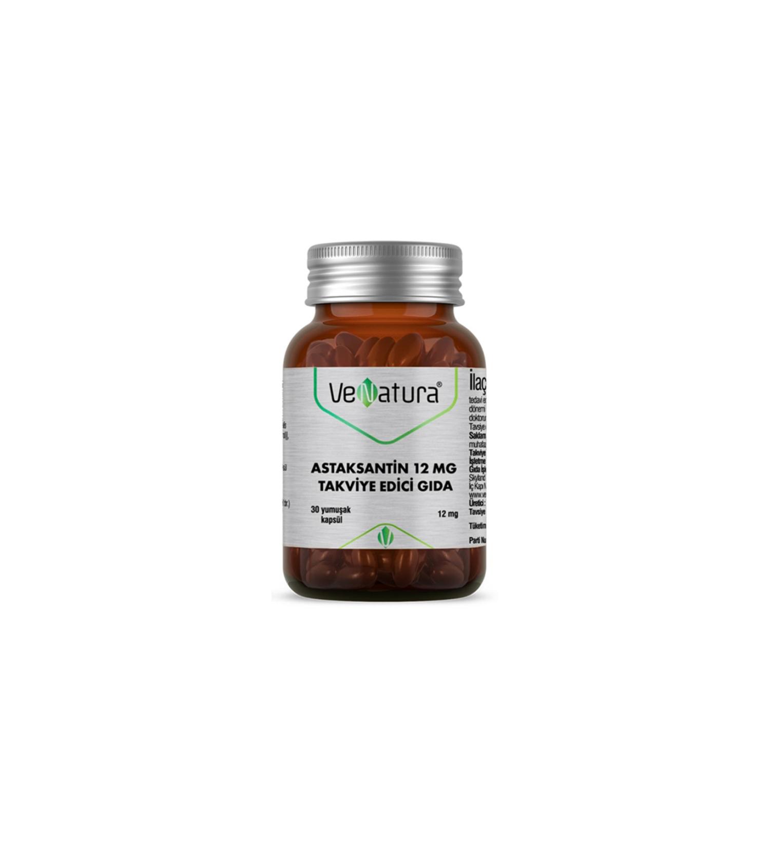 Venatura Astaxanthin 12mg 30 Softgels
