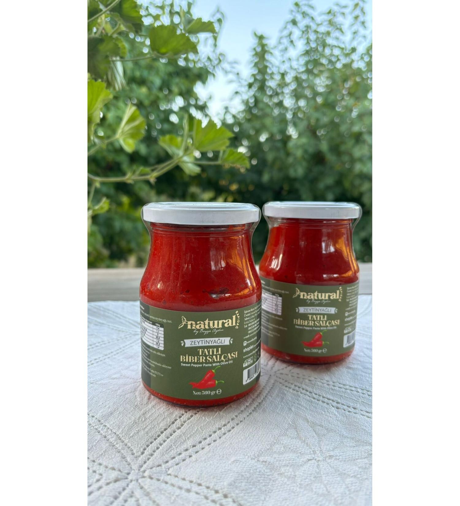 NATURAL KAPIDA BY BEYZA AYDIN SWEET PEPPER PASTE WITH OLIVE OIL (360 GR)