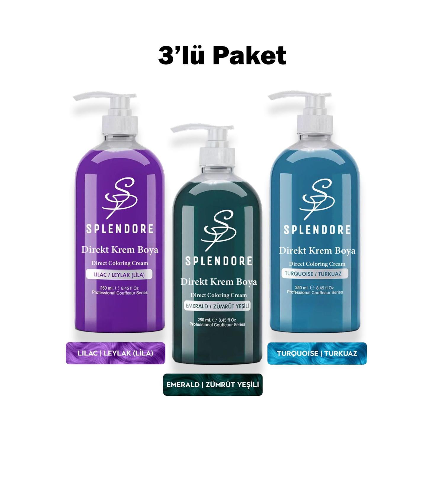 Set of 2 Premium 4.20 Dark Violet - Permanent Cream Hair Dye 2 X 50 g Tube