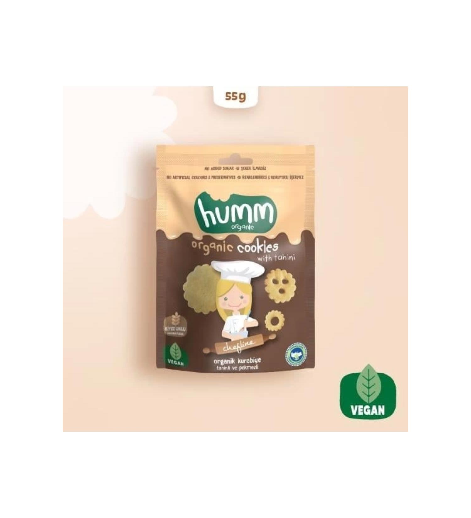 Vegan Cookies with Organic Tahini and Molasses 55 gr