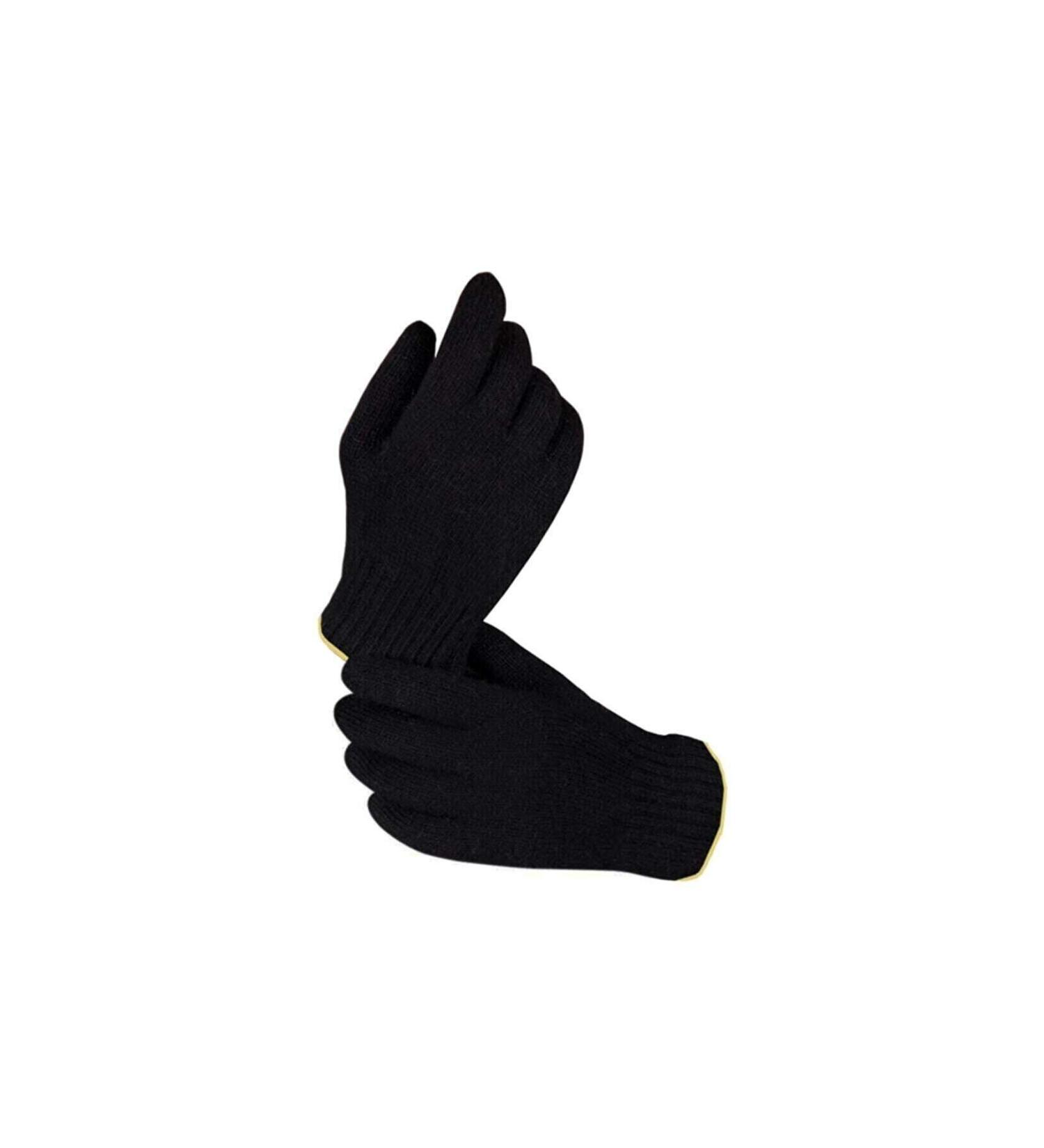 Skygo Medium Thick Black Warm Wool Winter Gloves Unisex 1 Pair for Women Men