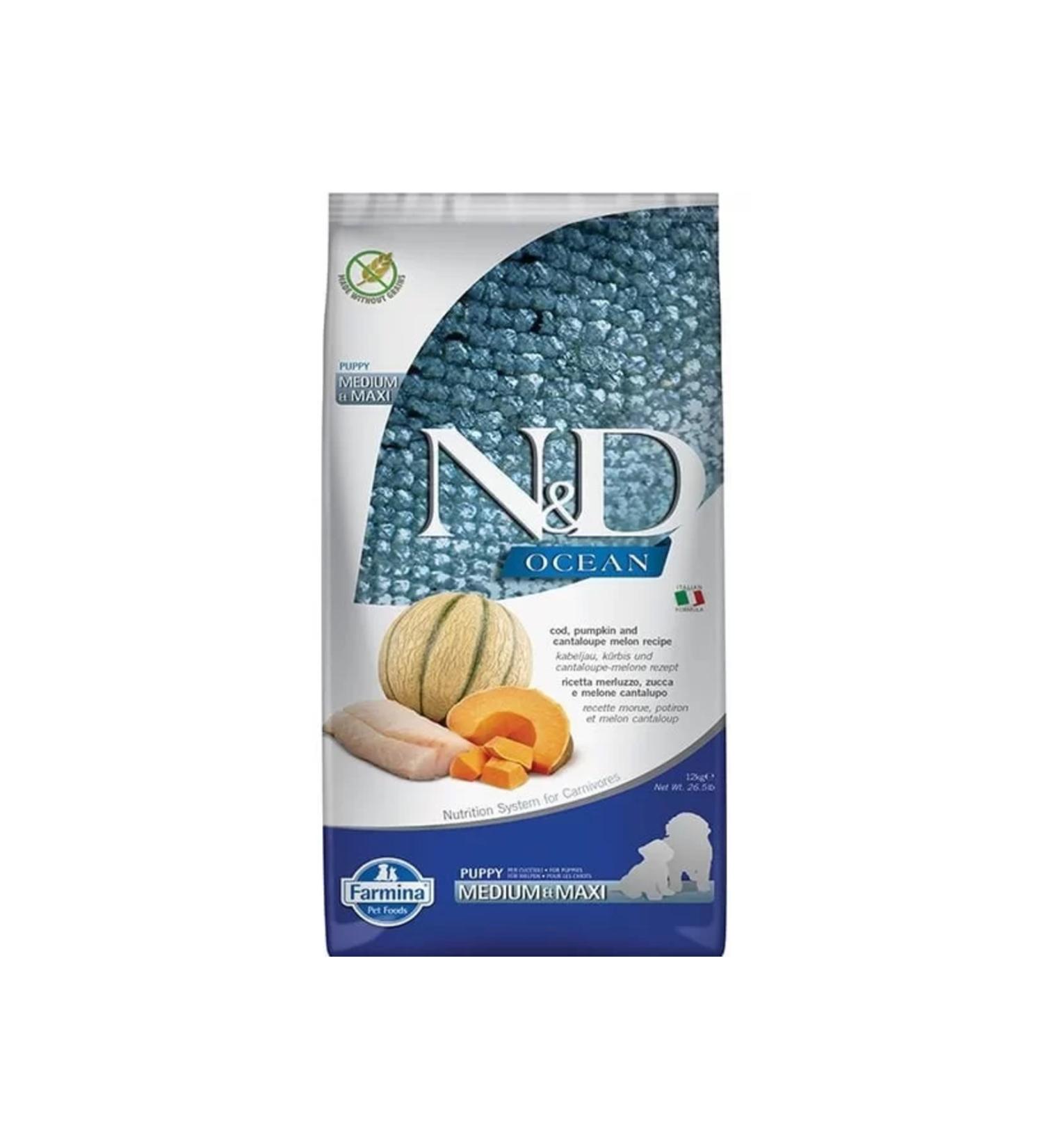 ND Ocean Cod Fish Medium and Large Breed Adult Dog Food 2.5 Kg