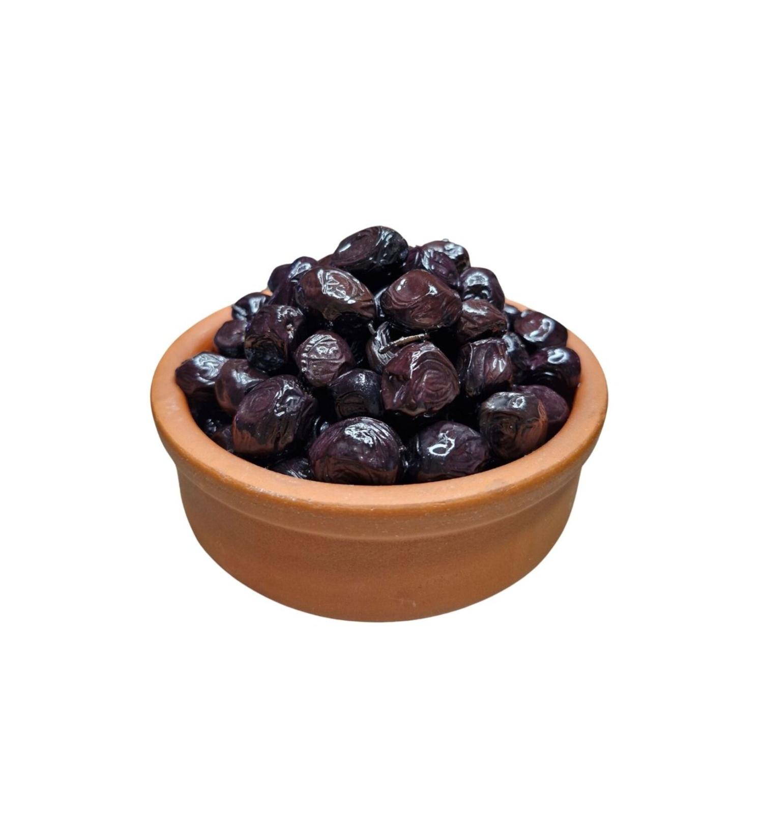 Kat rl Olive Natural Stone Pressed Brine Kat rl Village Black Olive 1000 Gr. - Geographical Indicated Original