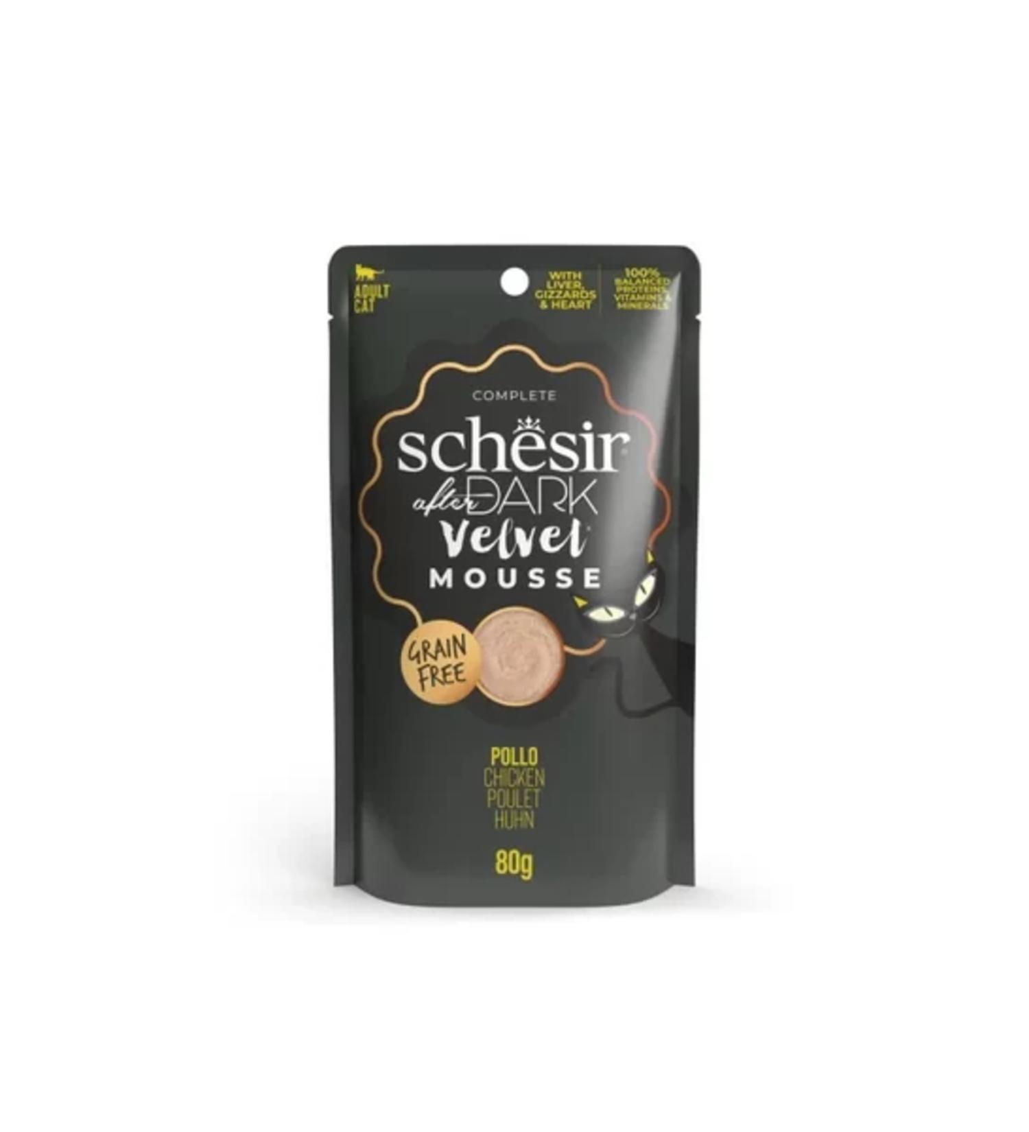 Schesir After Dark Velvet Mousse Chicken Adult Cat Wet Food 80 gr