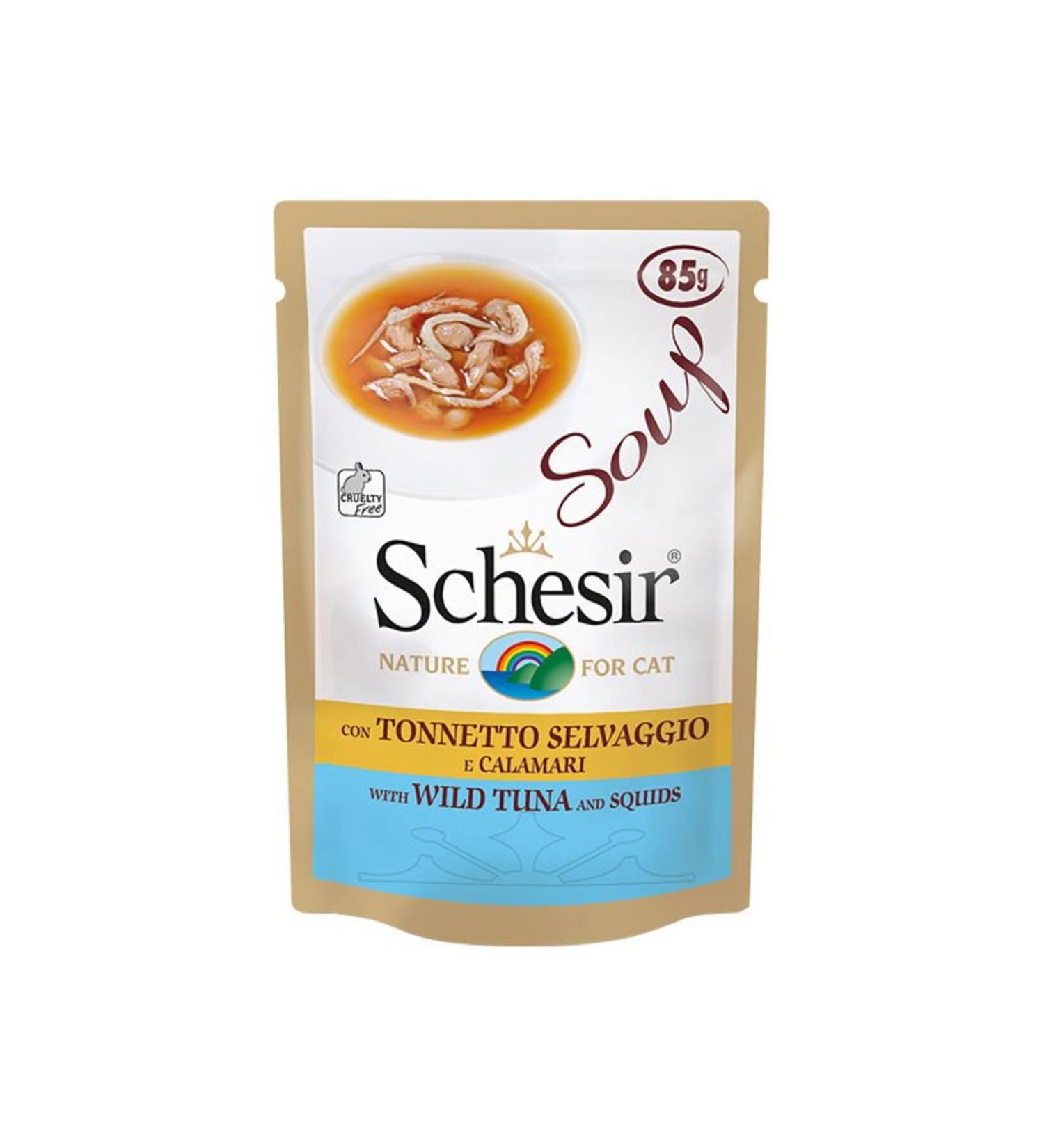 Schesir Tuna and Herring Natural Canned Cat Food 85 gr