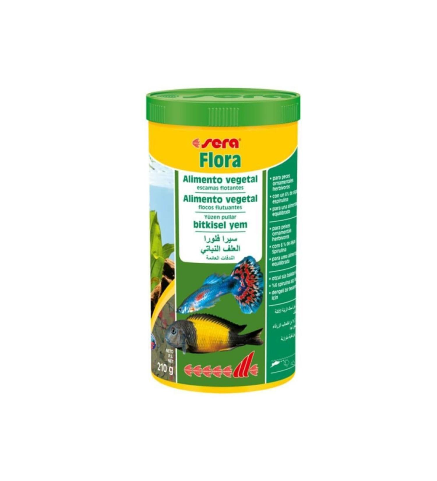 Sera Flora Flake Herbal Cichlid Fish Food 1000ml 210gr
