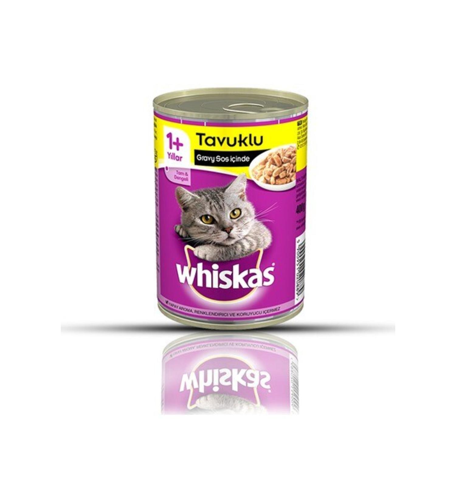 Whiskas Chicken Adult Cat Canned Wet Food 12x400 gr