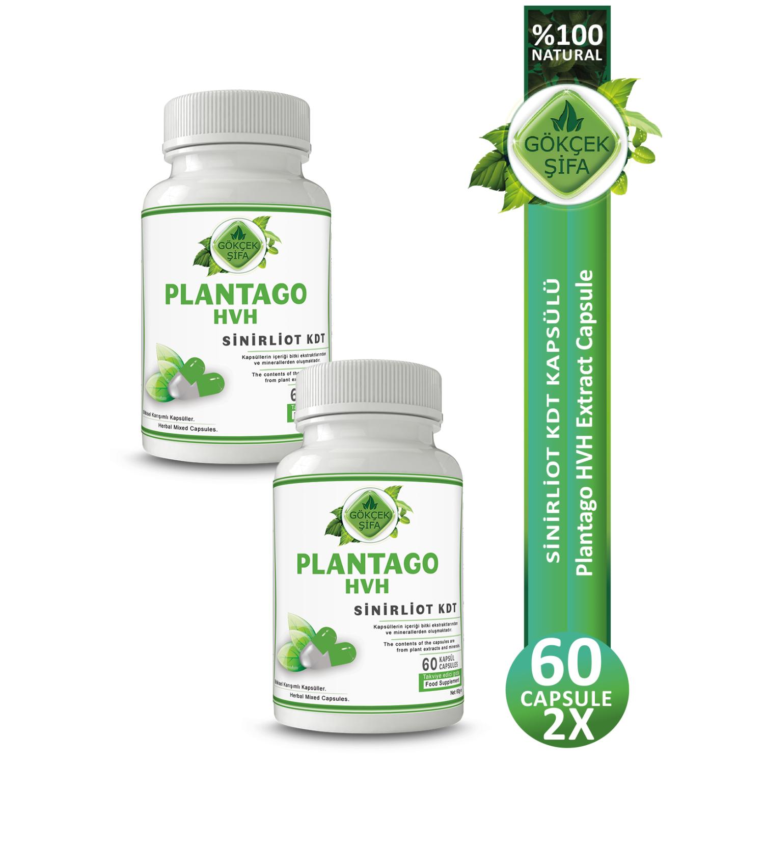 Gokcek Healing Nerve Kdt Capsule (Plantago HVH Capsule) X 2