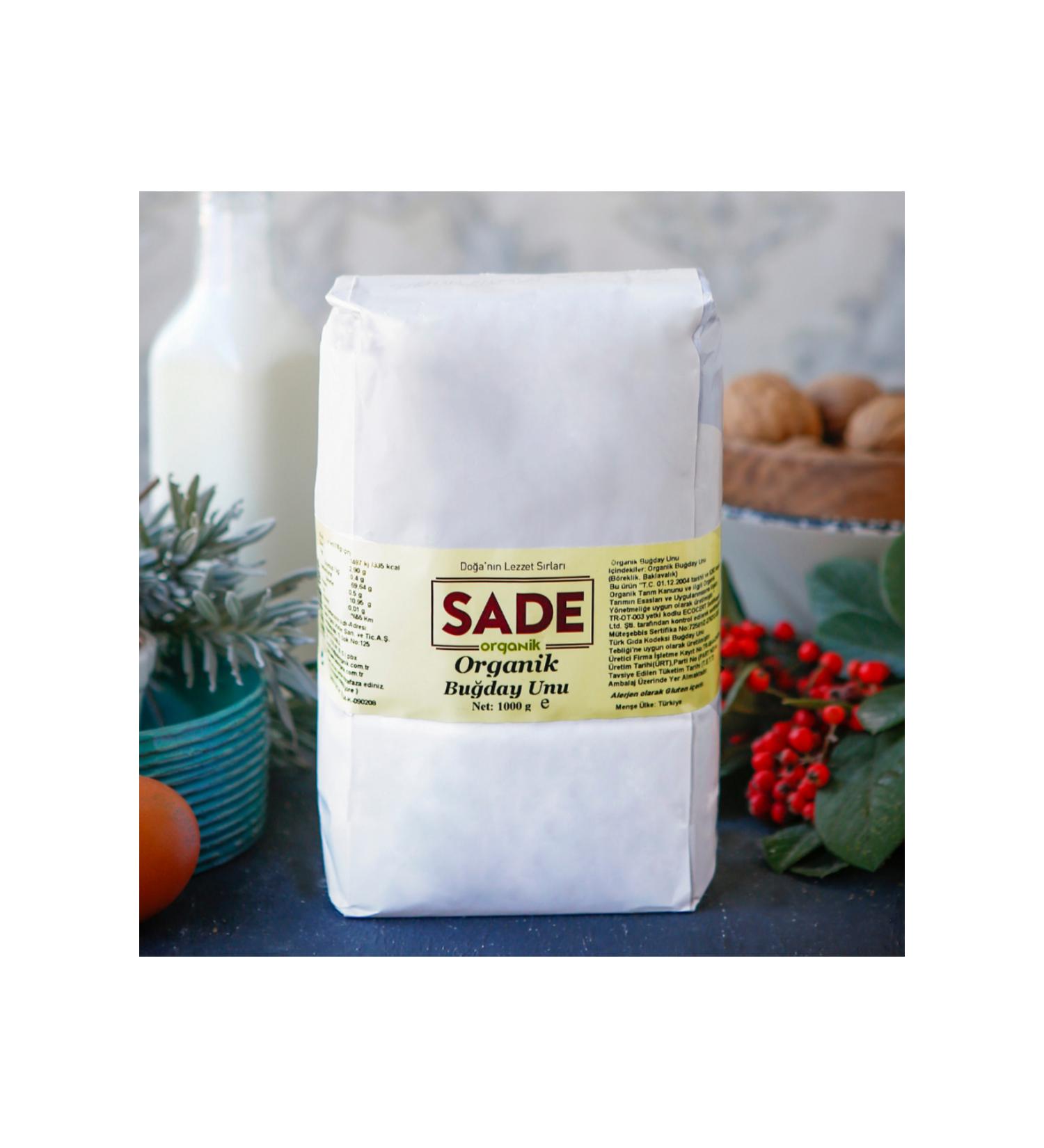 SADE Organic x 2 Pack Wheat Flour 1000 gr