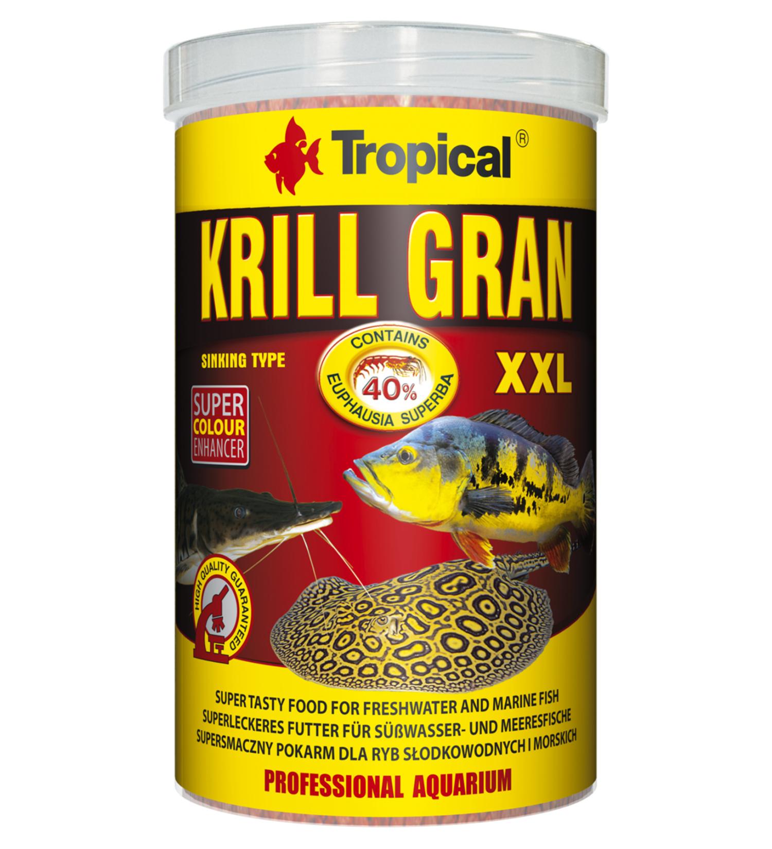 Tropical Krill Gran XXL 1000ml 500gr Krill Content Coloring and Reproduction Supporting Granule