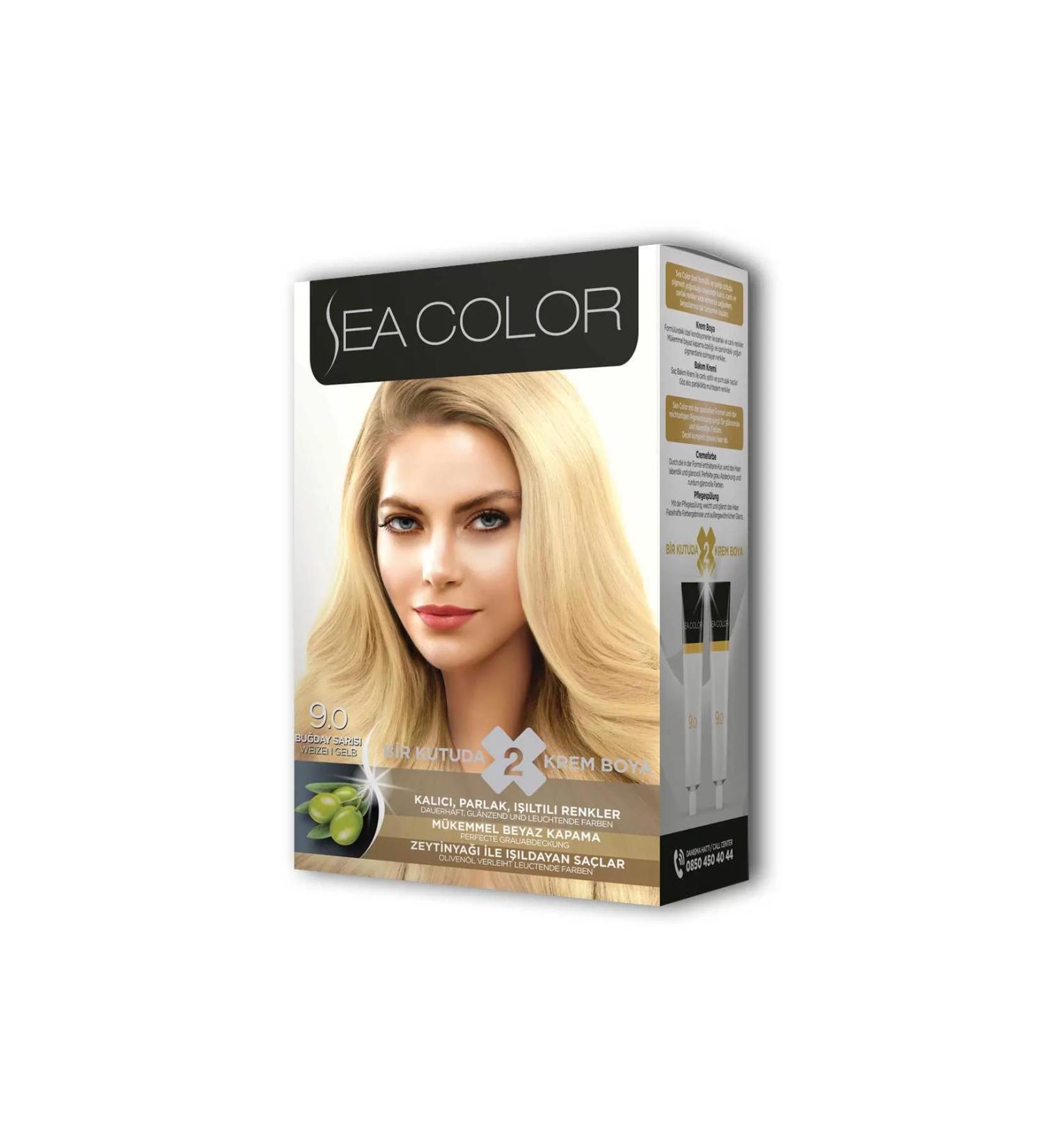 Heez 2 Tube Cream Hair Dye Set Wheat Blonde No:9.0