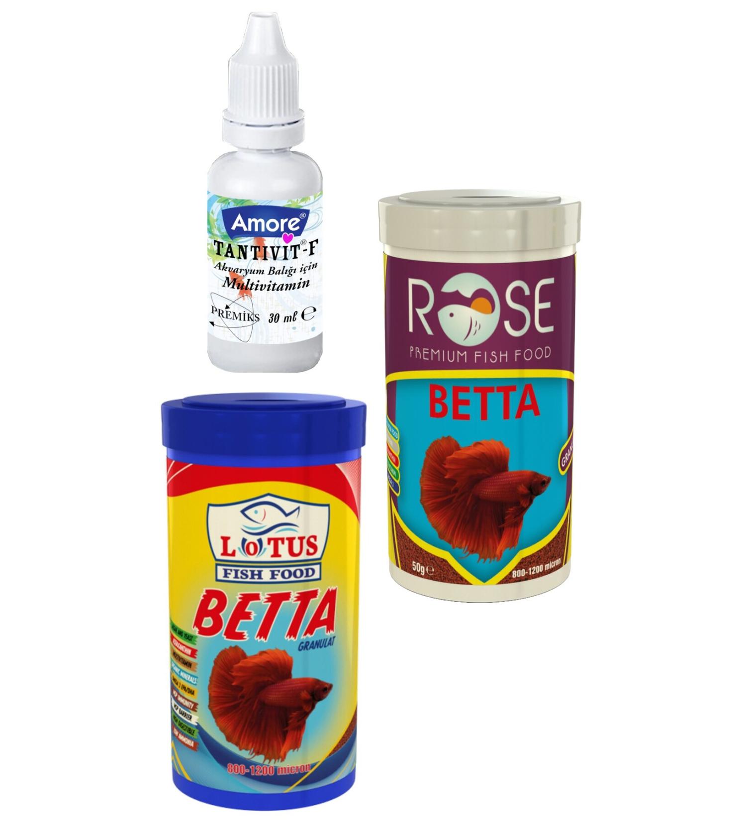 AMORE Guppy-Angel-Platy-Moly Fish Granule Food 10x125 ml Tropical Mix Selection 10x100ml Lotus Guppy