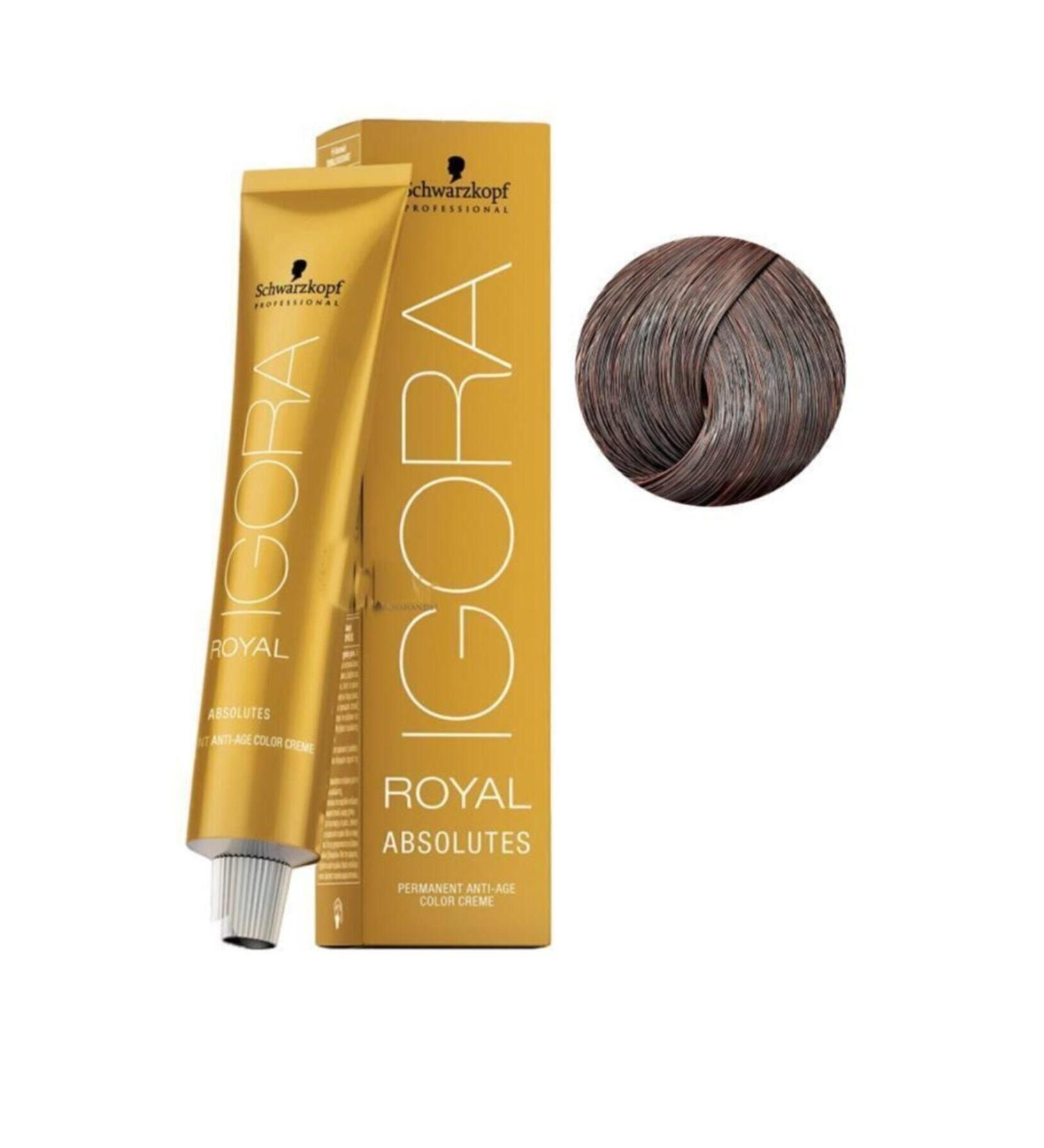 Igora 3 Pieces Royal Absolutes 7-70 Auburn-natural Copper Hair Dye (original)