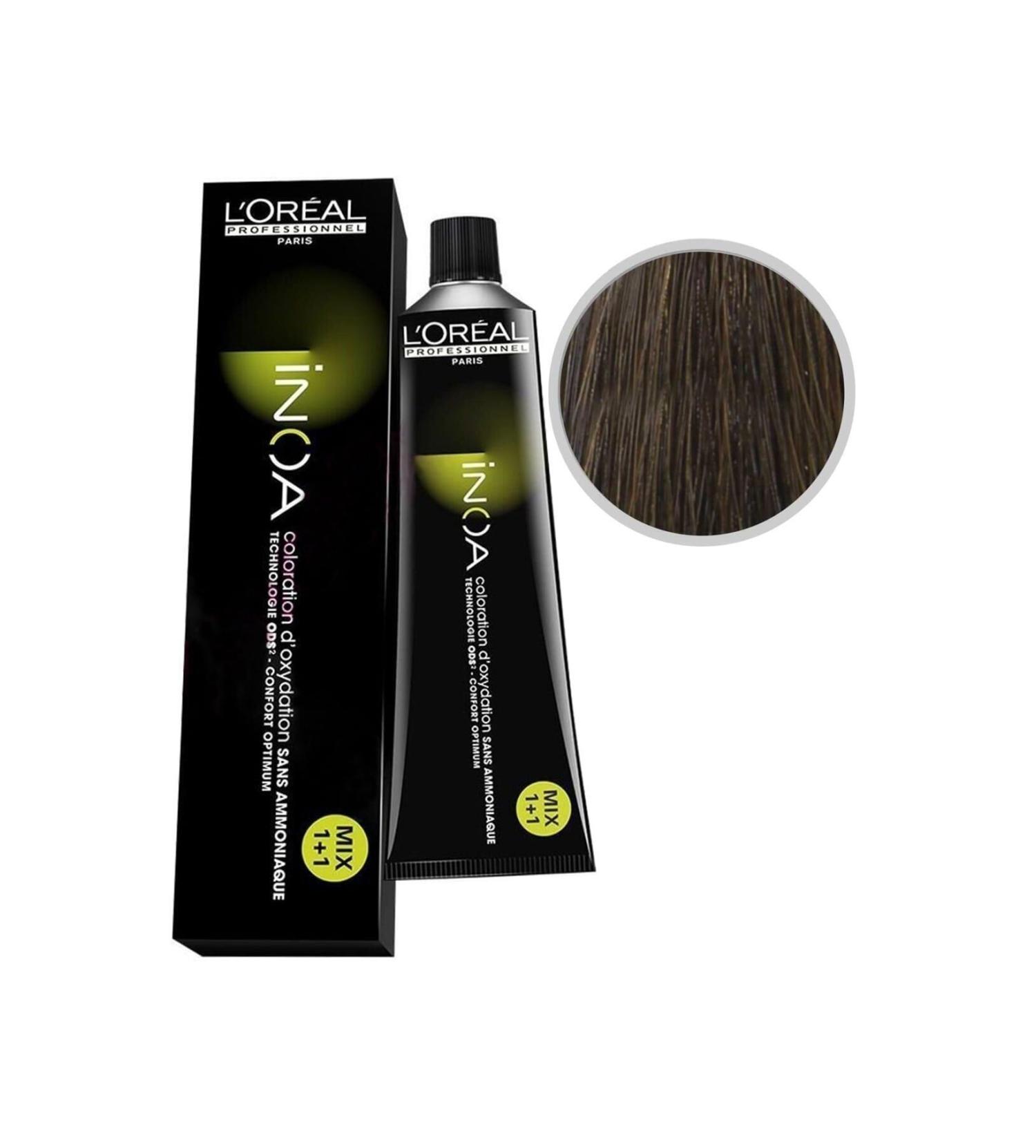 INOA Ammonia-Free Hair Dye 6.35 Dark Blonde Copper Akaju INOA050524166