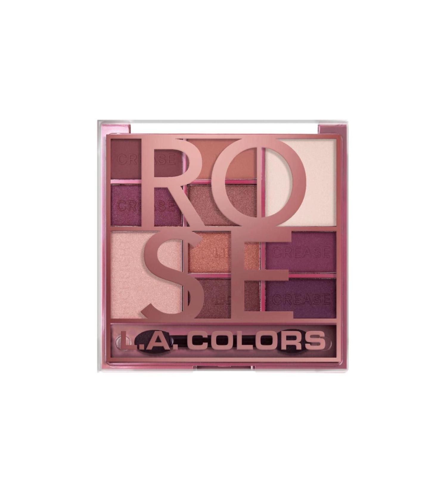 LA Colors La Colors Color Block Eyeshadow Palette-rose
