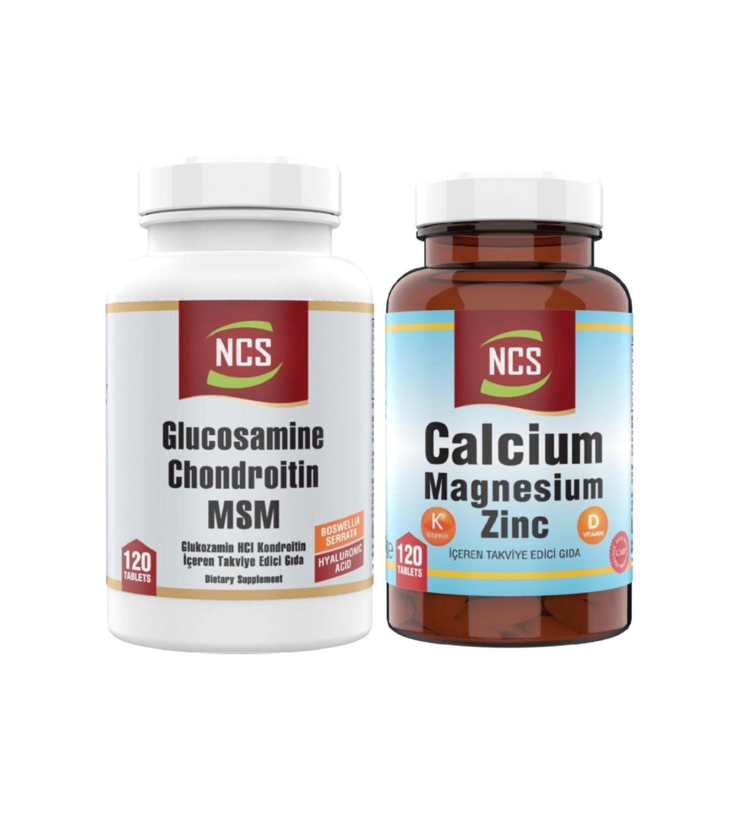 Ncs Glucosamine Chondroitin Msm 300 Tabl Calcium Magnesium Zing 120 Tablets