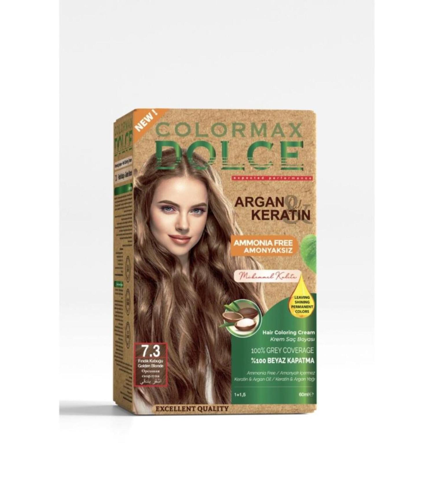 COLORMAX DOLCE Ammonia-Free Hair Dye 7-3 Hazelnut Shell