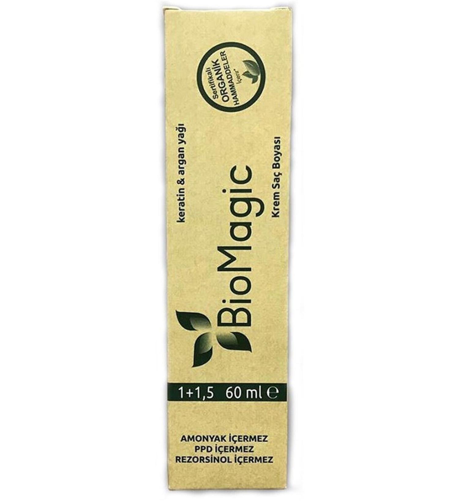 BioMagic 99.07 Honey Foam/organic Keratin and Argan Ammonia-Free Hair Dye 60 ml and Oxidant