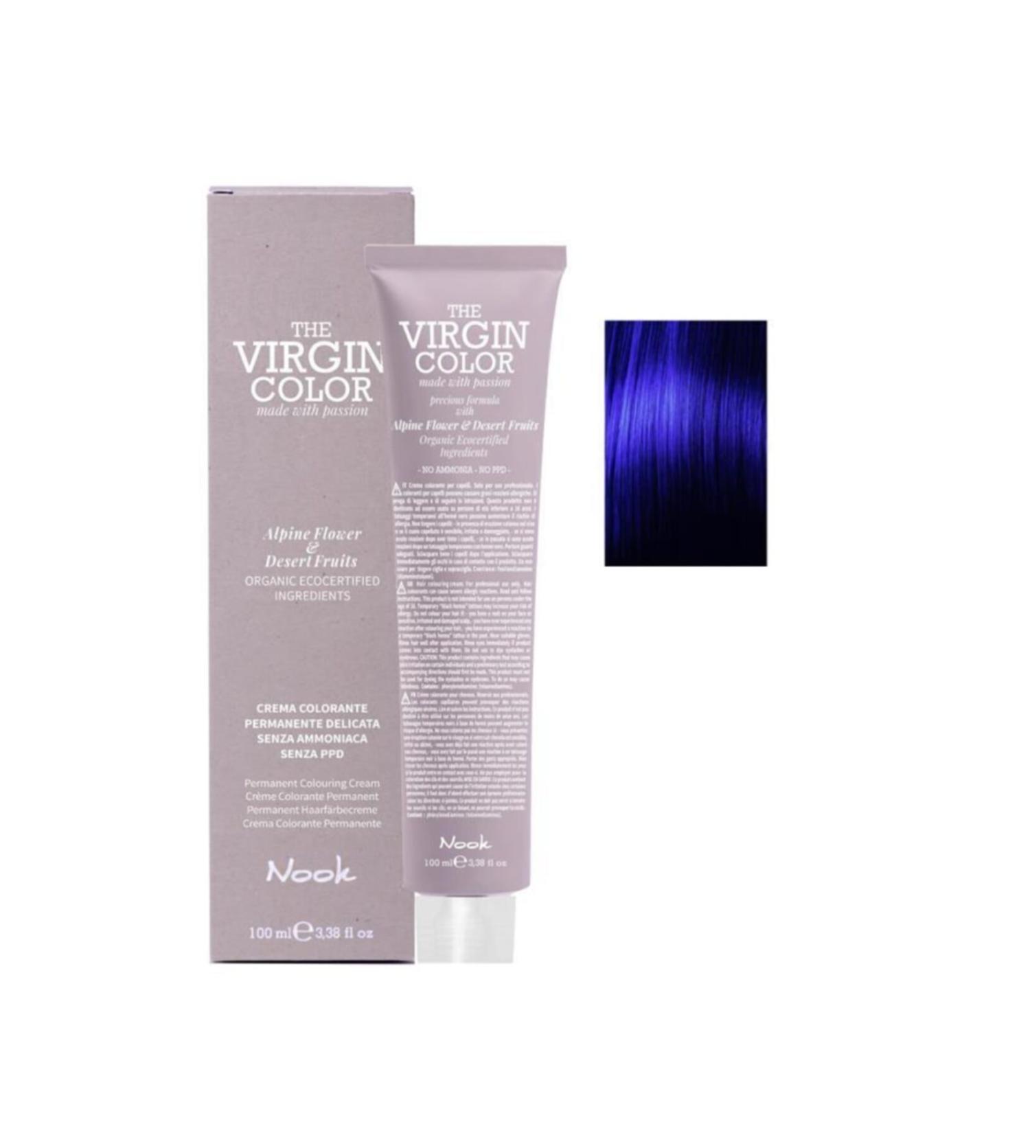 Nook The Virgin Color Ammonia Free Hair Dye Blue 100 ml