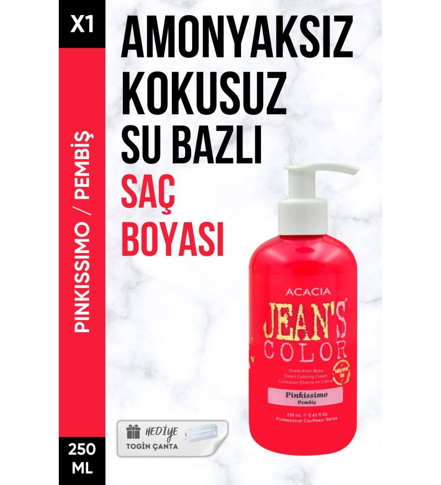 Acacia Ammonia-Free Pink Color Hair Dye 250 Ml X1 Piece + Togin Bag Gift
