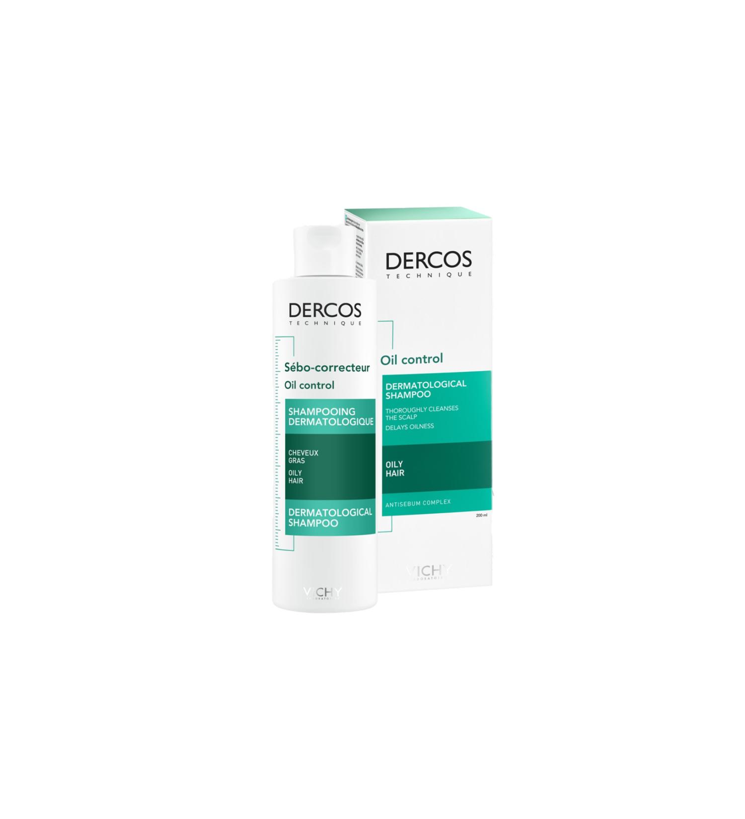 Vichy Anti-oily care shampoo (Dercos Oil Control) 200 ml