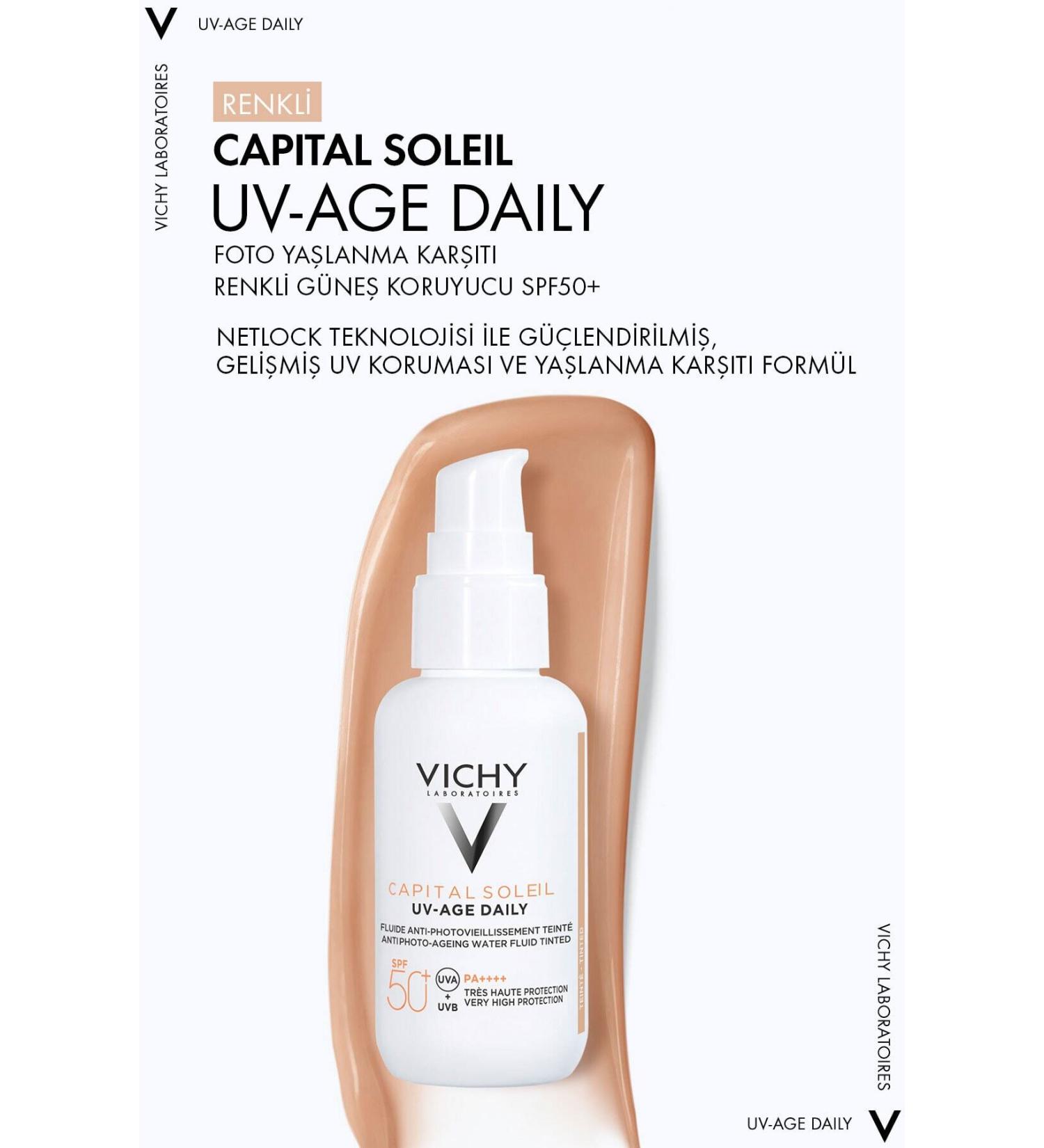 Vichy Capital Soleil Photo Anti-Aging Light Texture Tinted Sunscreen 40 Ml Spf 50 KEY RN424 - Buy Online on GoSupps.com